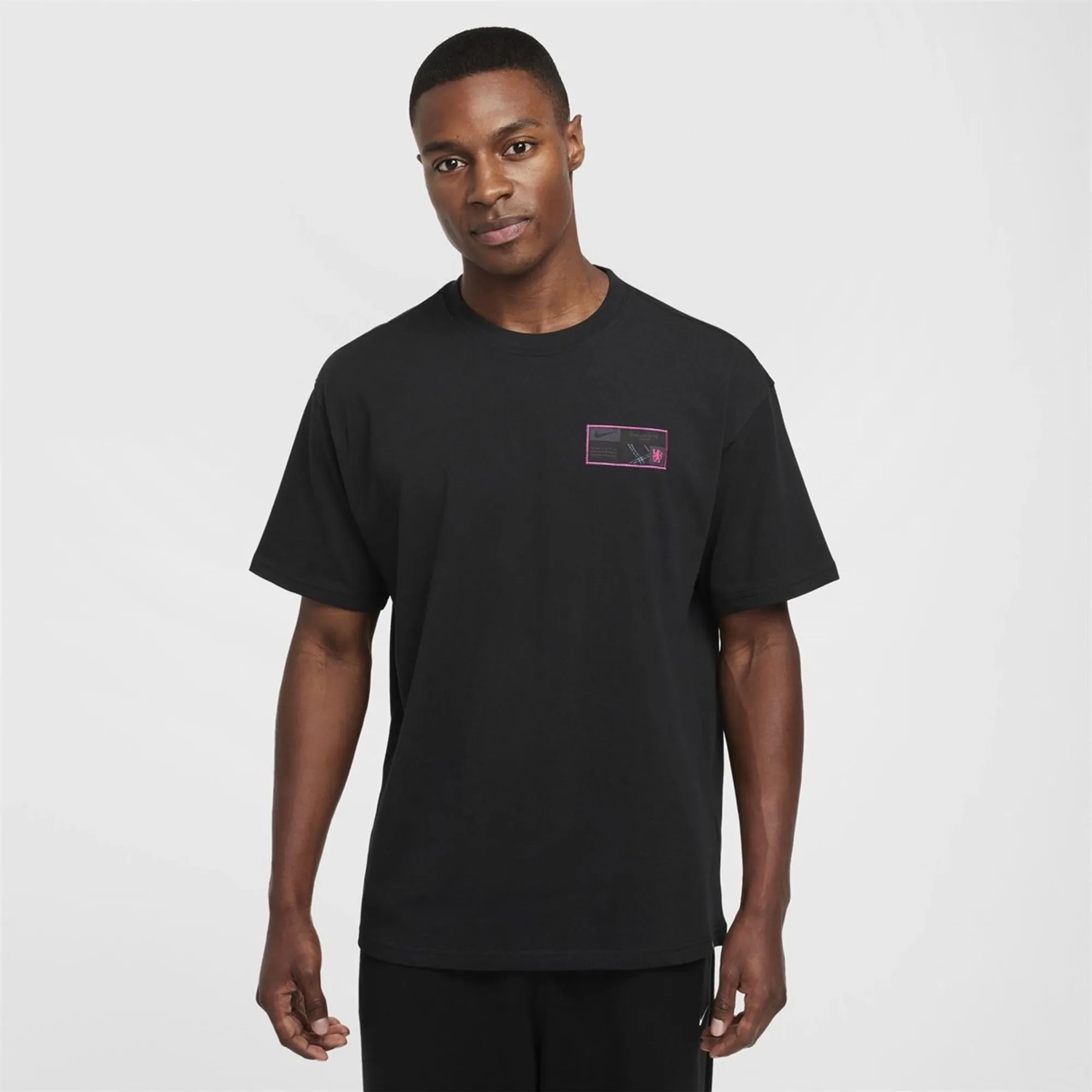 Chelsea Nike Tag T-Shirt - Black