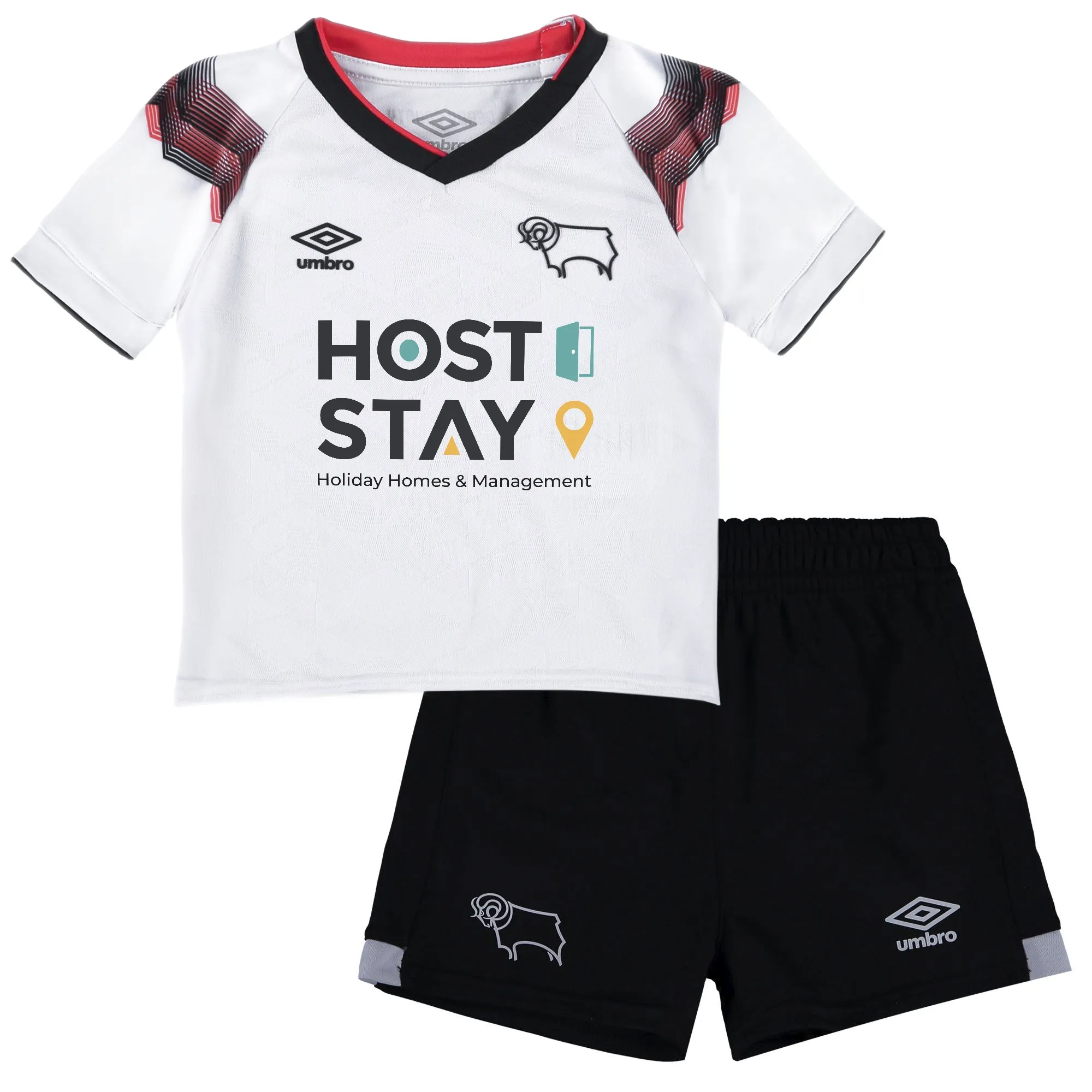 Derby County Umbro Home Baby Kit 2023-24