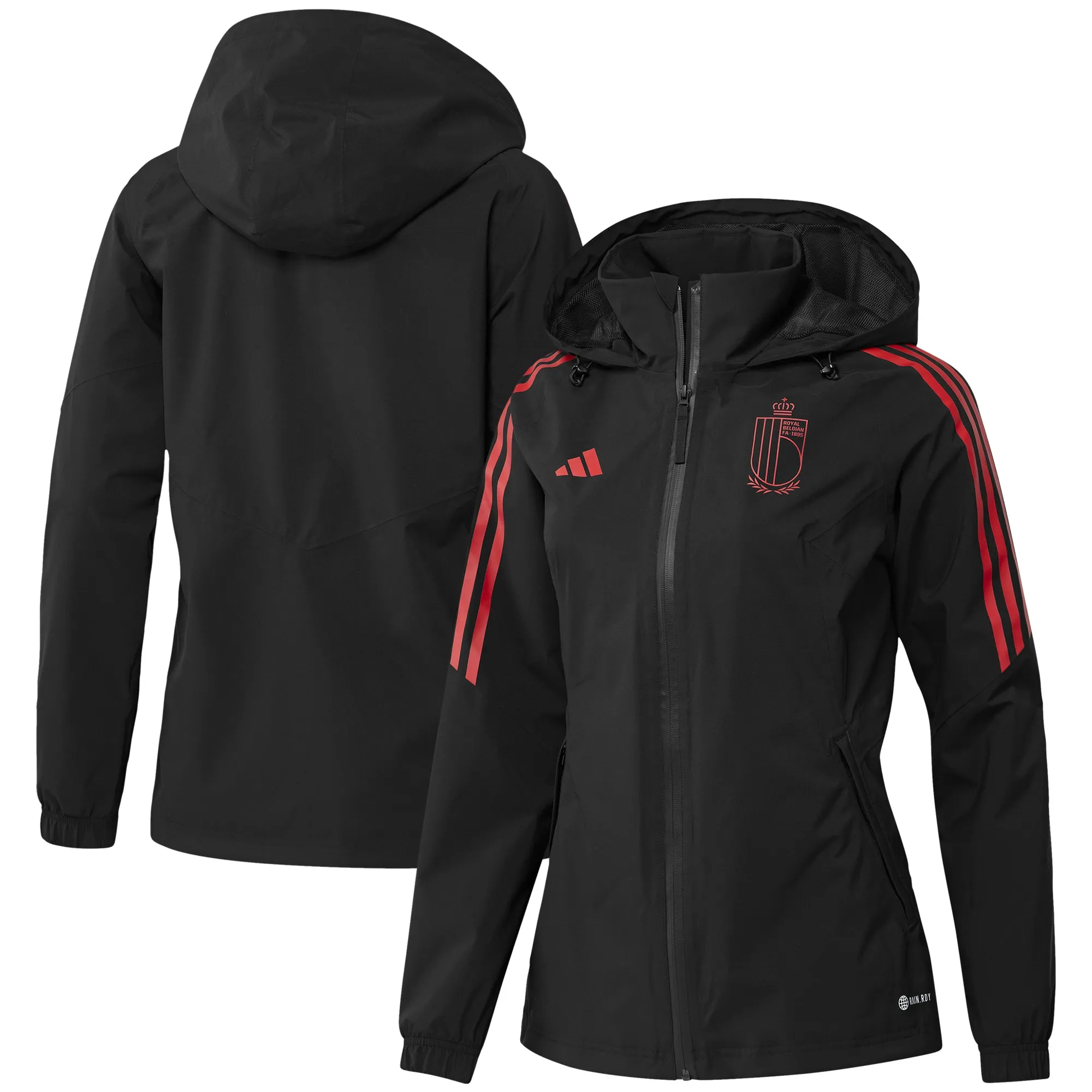Belgium adidas Rain Jacket - Black - Womens