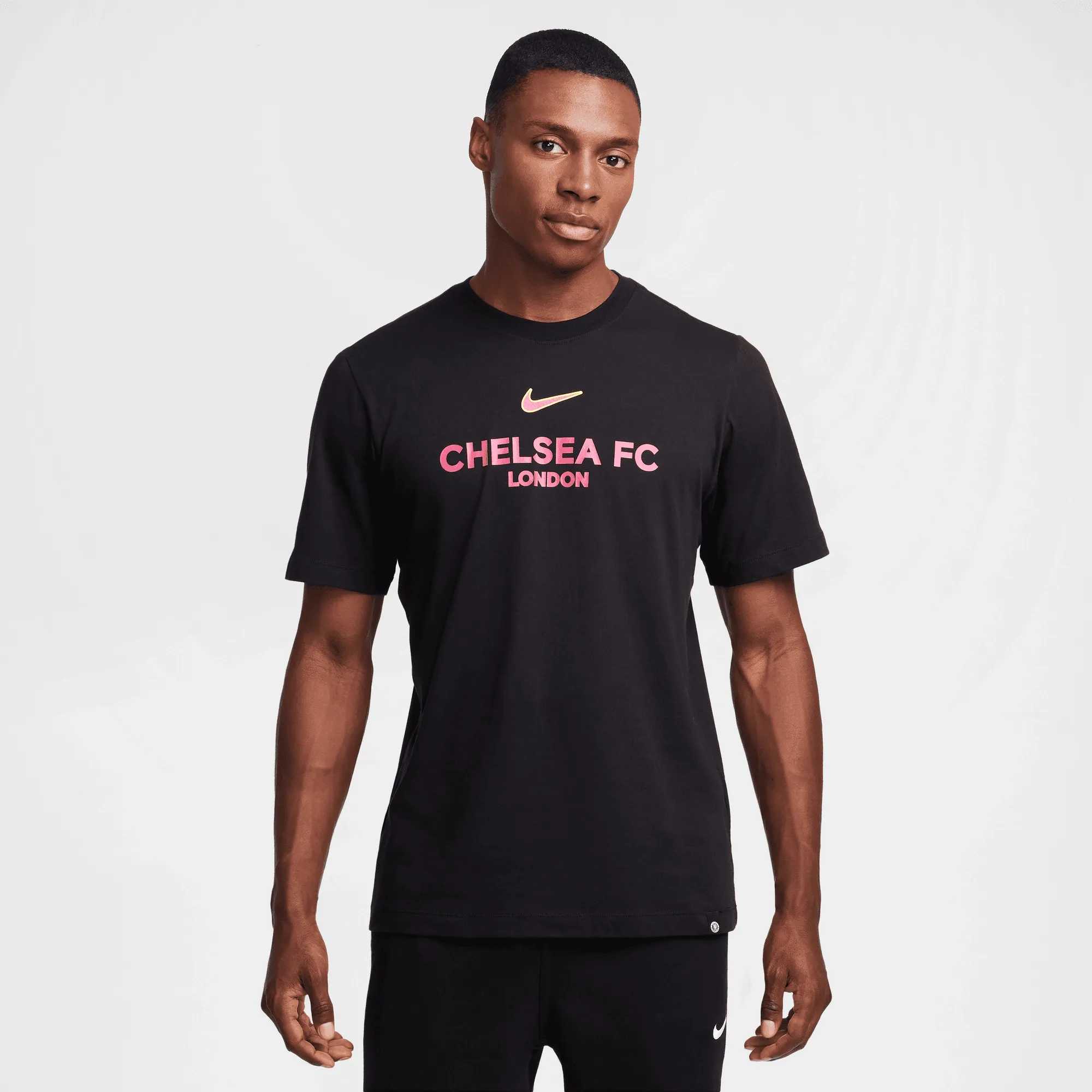 Chelsea Nike Wordmark T-Shirt - Black