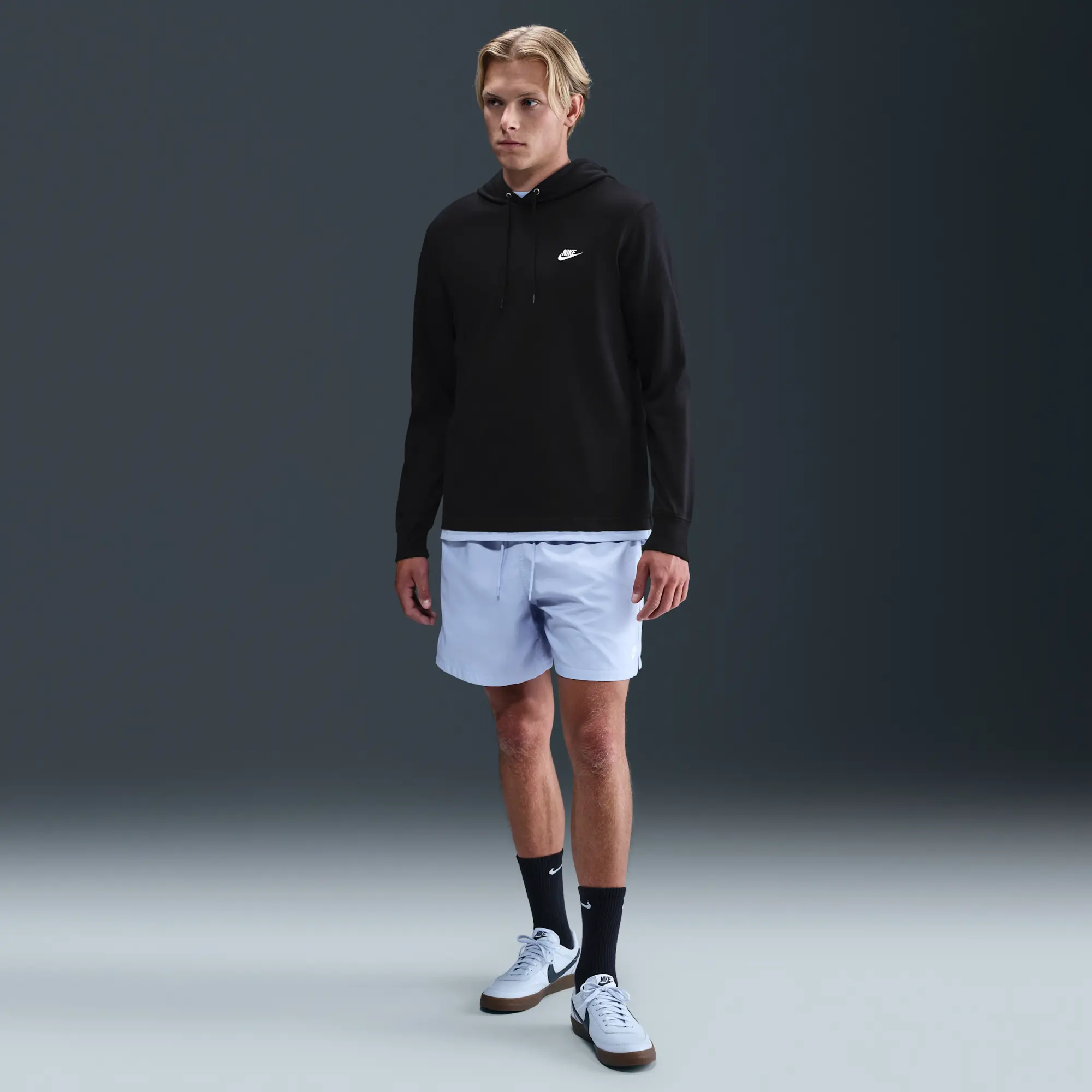 Nike Sportswear Club Men's Knit Pullover Hoodie - Black