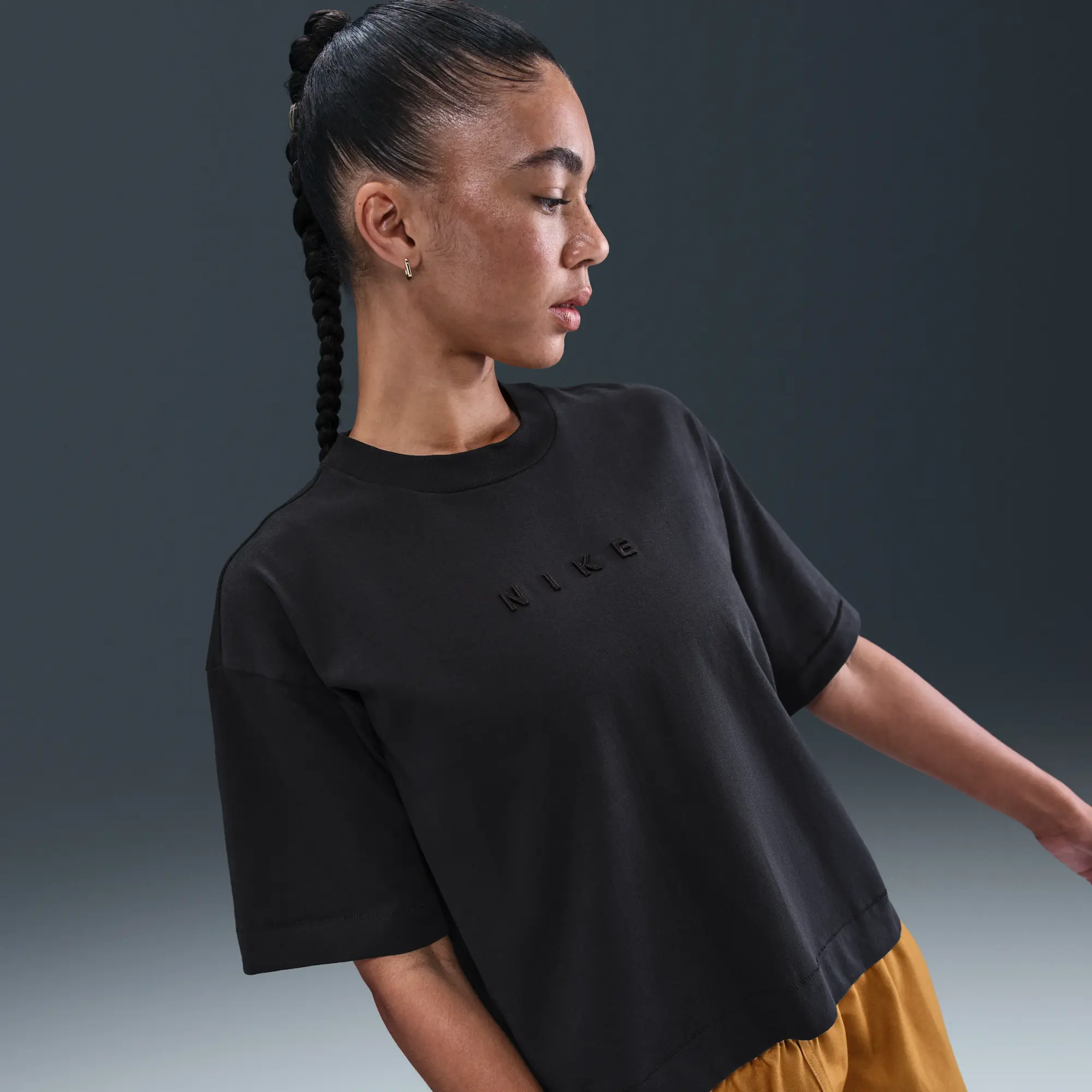 Nike Sportswear Women's Boxy Short-Sleeve T-Shirt - Black