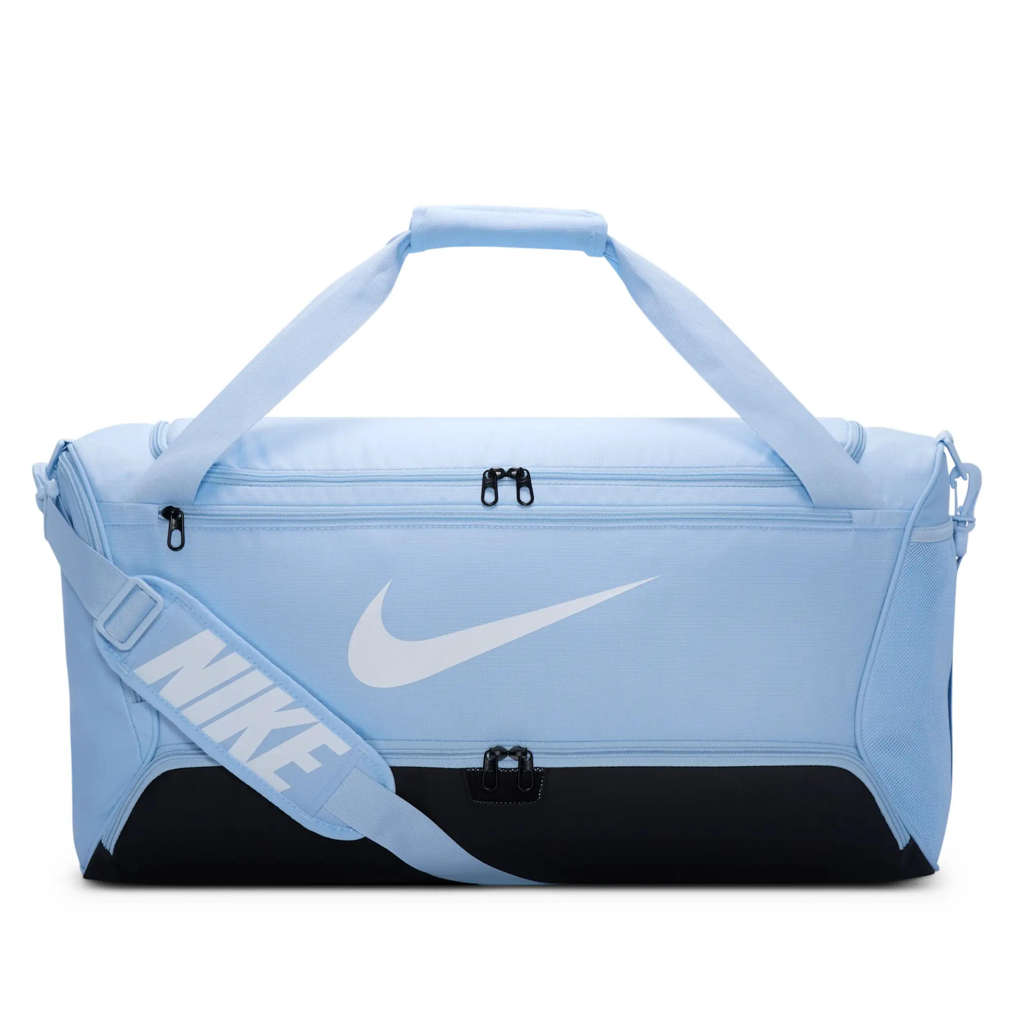 Nike Brasilia 9.5 Training Duffel Bag (Medium, 60L) - Blue - Recycled Polyester Minimum