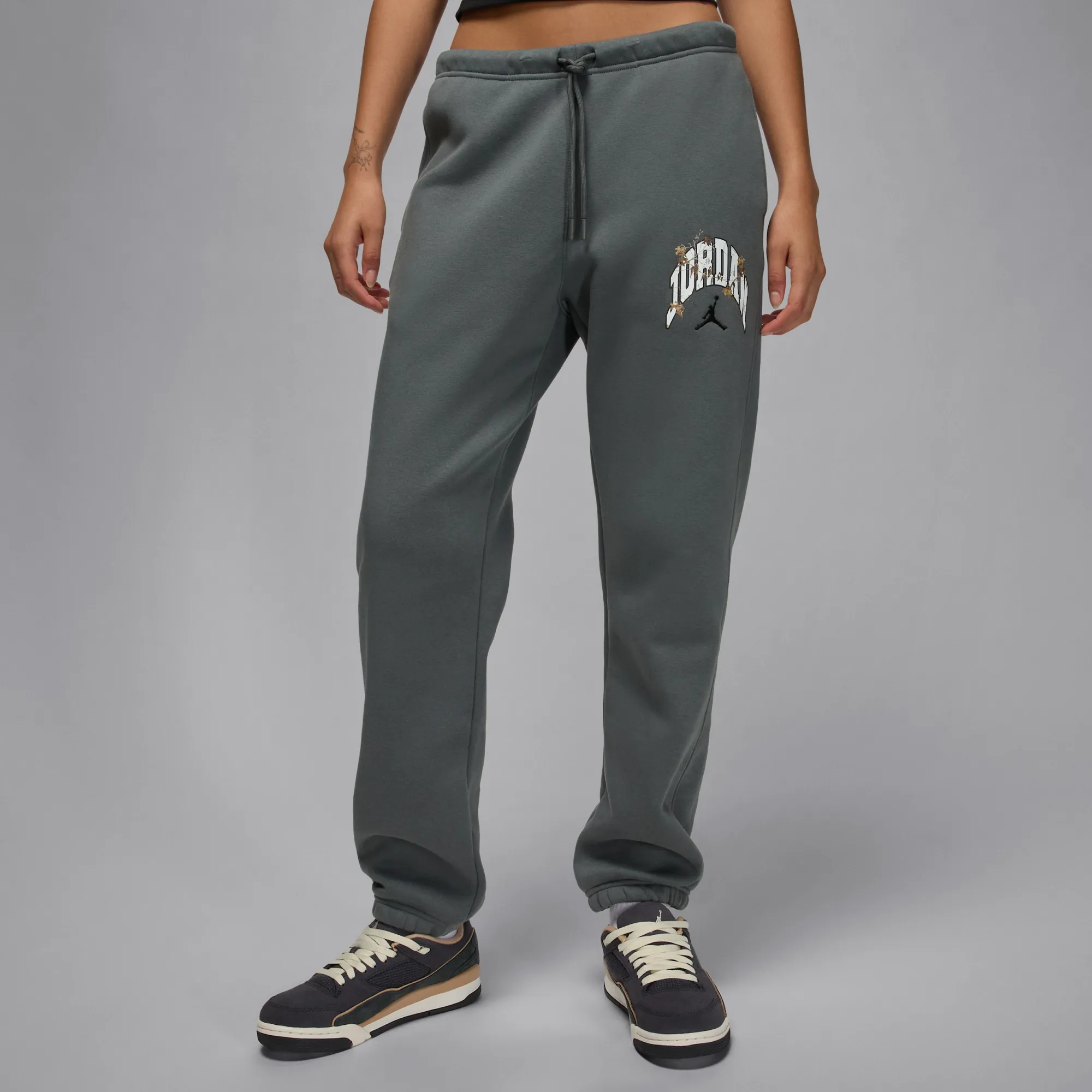 Nike Jordan Brooklyn Fleece Women's Realtree Trousers - Grey - Fleece