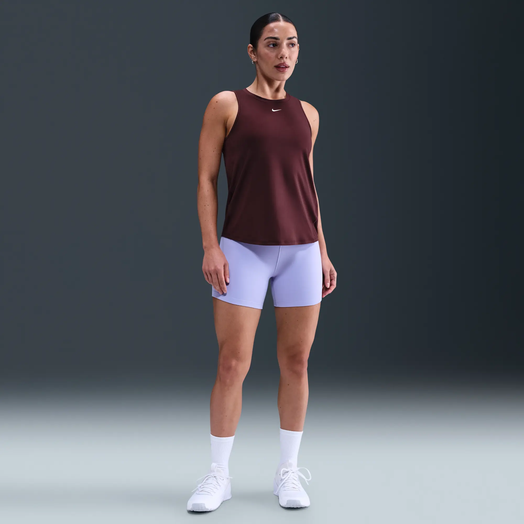 Nike One Classic Women's Dri-FIT Tank Top - Red - Sustainable Materials