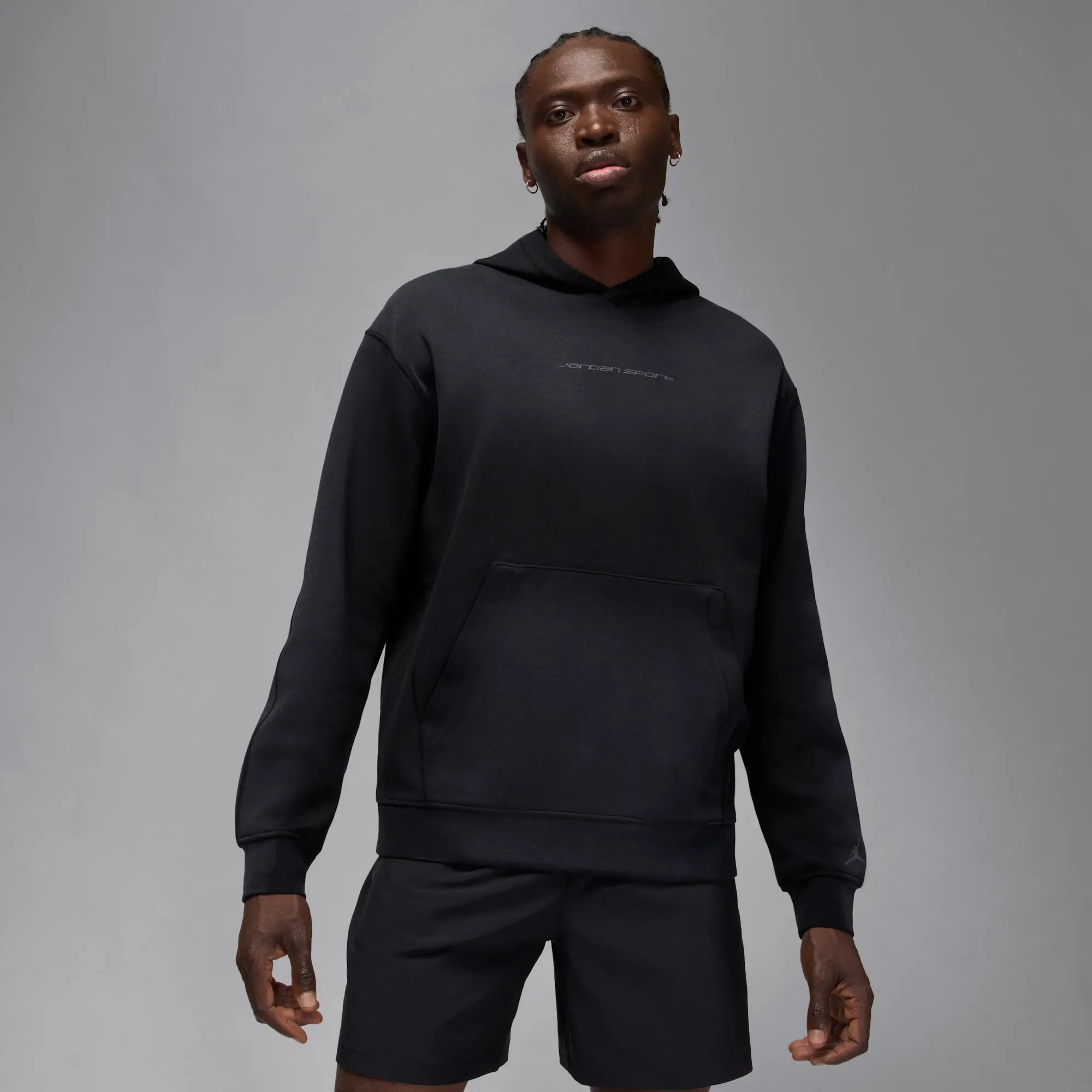 Nike Jordan Sport Hoop Fleece Men's Dri-FIT Pullover Hoodie - Black - Fleece