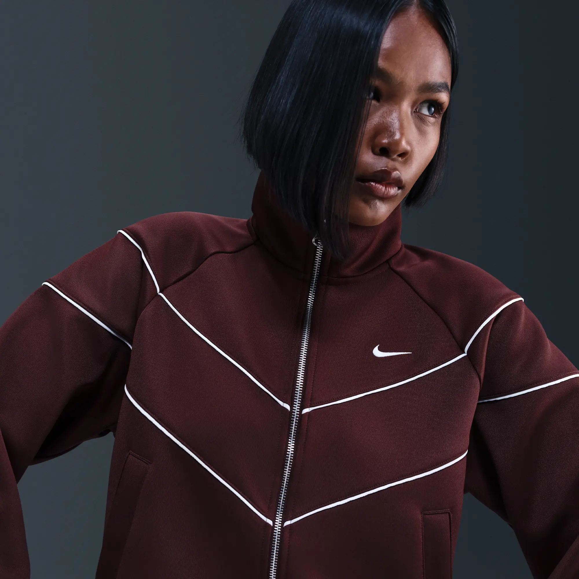 Nike Sportswear Windrunner Women's Knit Jacket - Red - Recycled Polyester Minimum