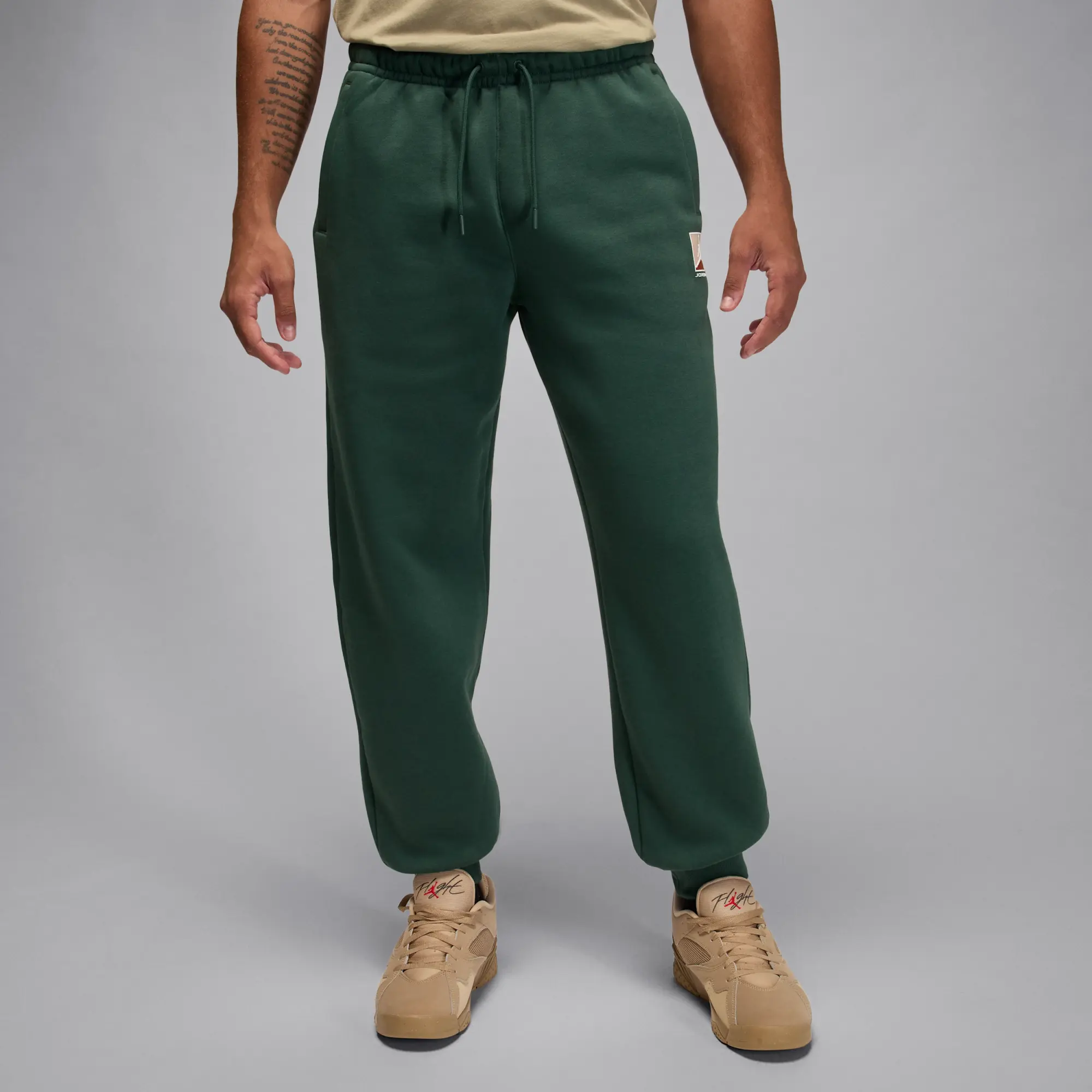 Nike Jordan Brooklyn Fleece Men's Trousers - Green - Fleece