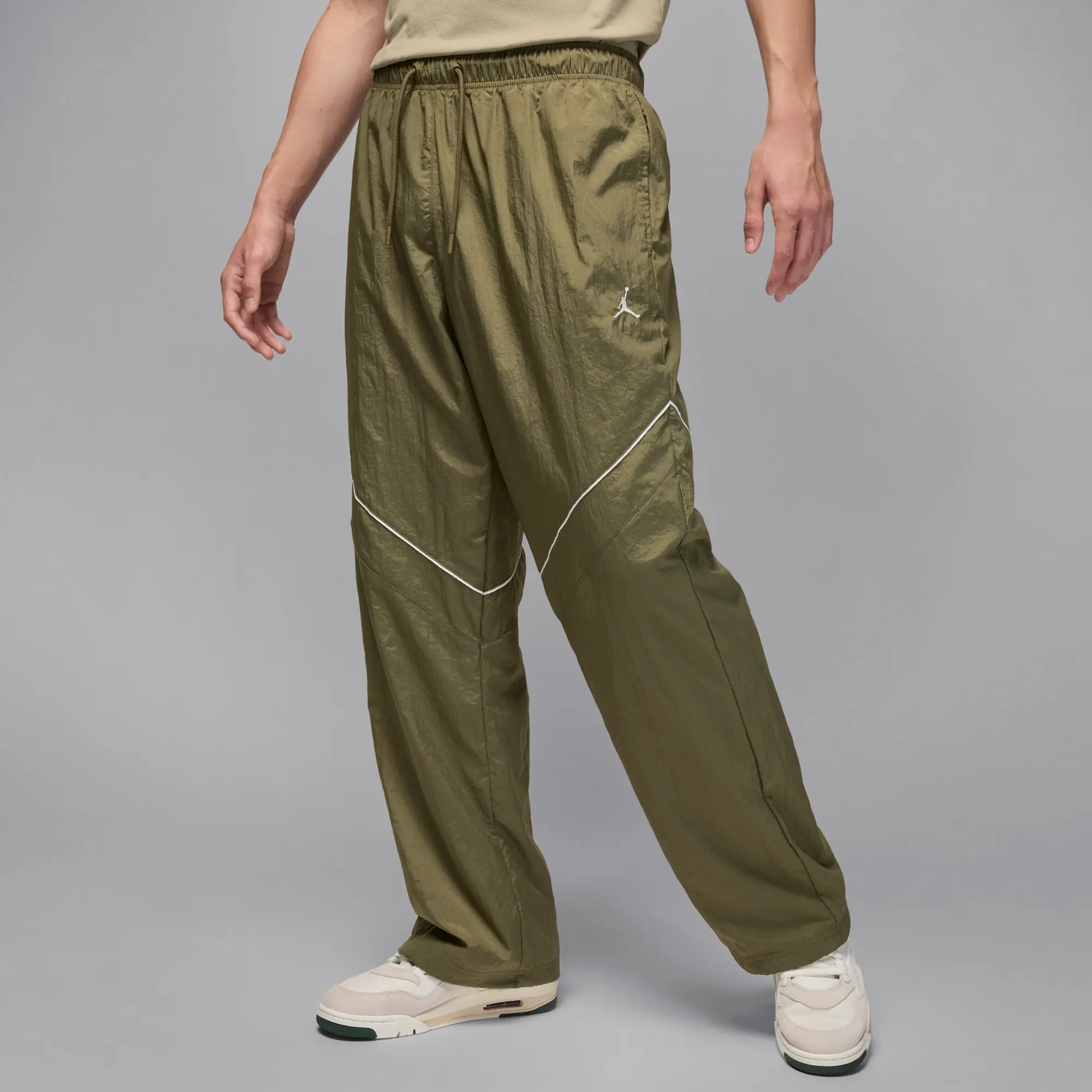 Nike Jordan Brooklyn Men's Draft Trousers - Green - Recycled Polyester Minimum