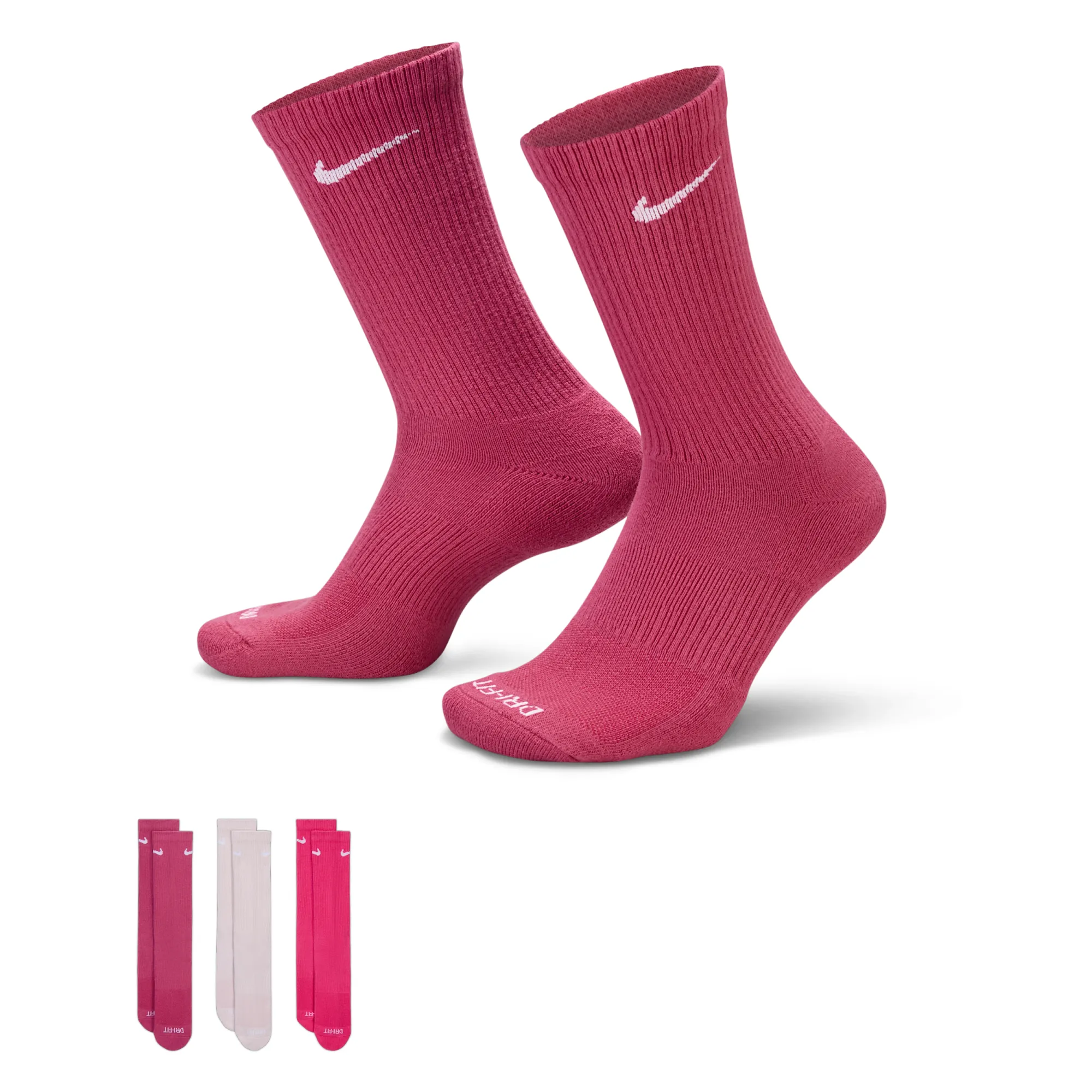 Nike Everyday Plus Cushioned Training Crew Socks - Multi-Colour