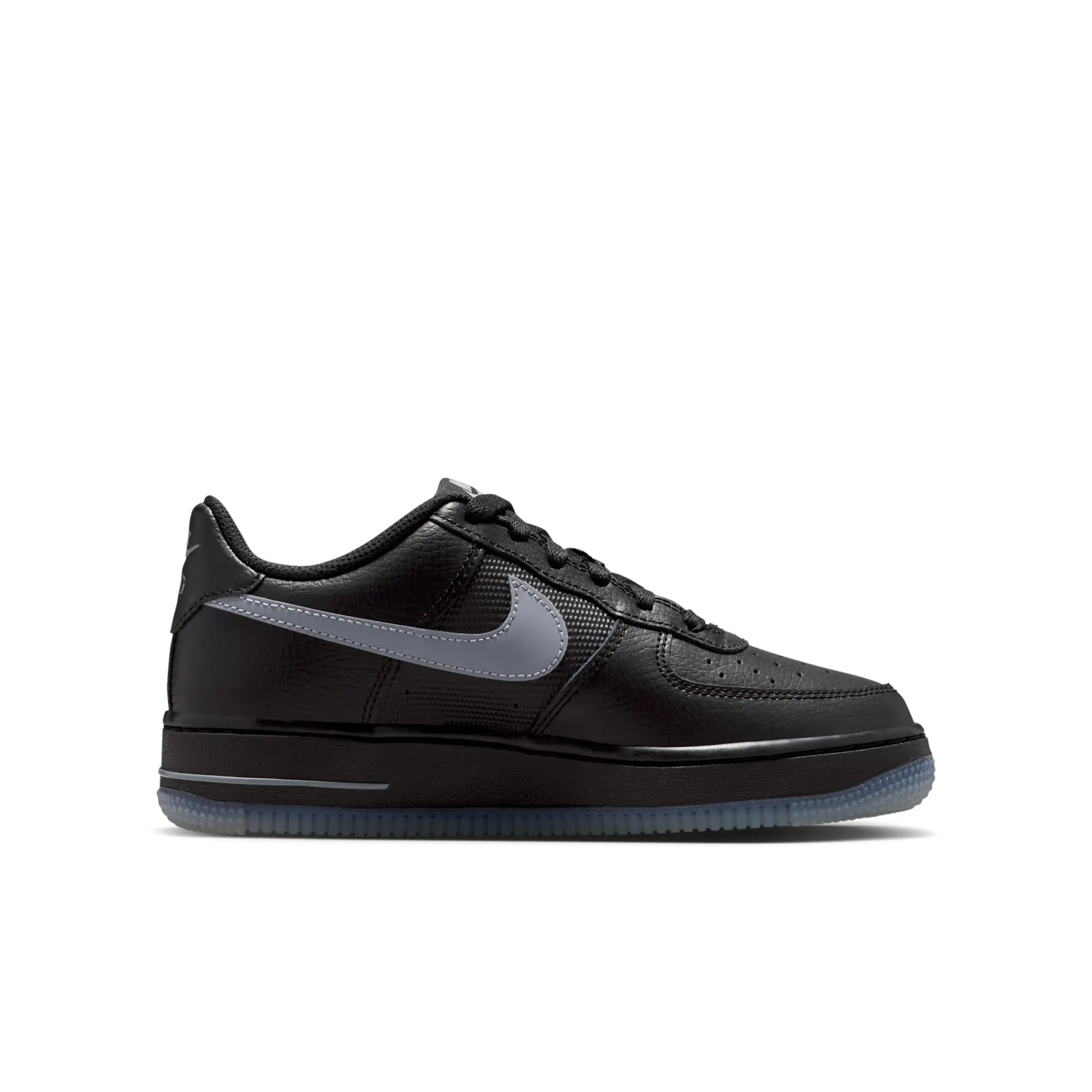 Nike Air Force 1 Older Kids' Shoes - Black