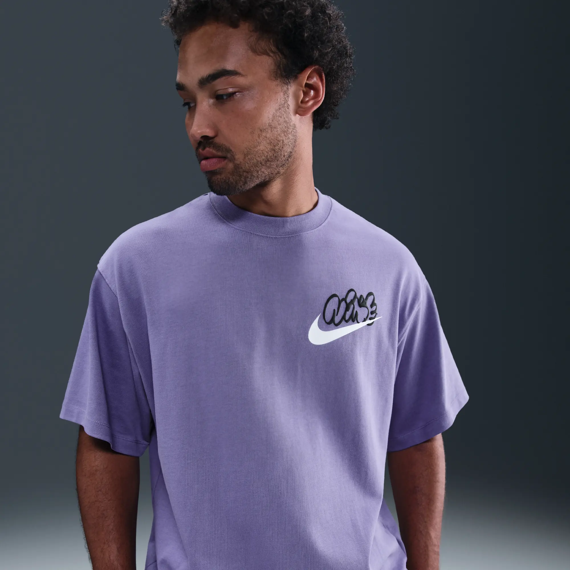 Nike Solo Swoosh Men's T-Shirt - Purple