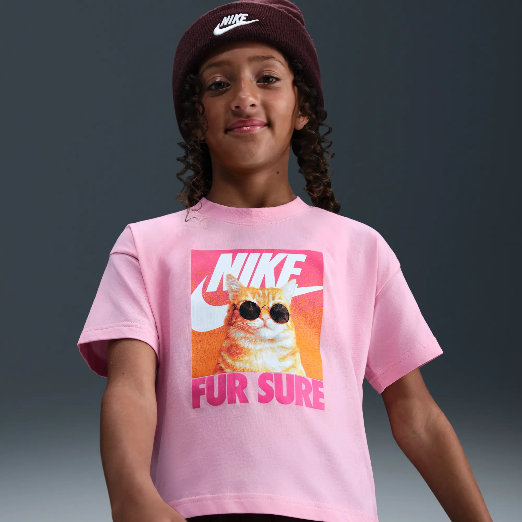 Nike Sportswear Older Kids' (Girls') T-Shirt - Pink