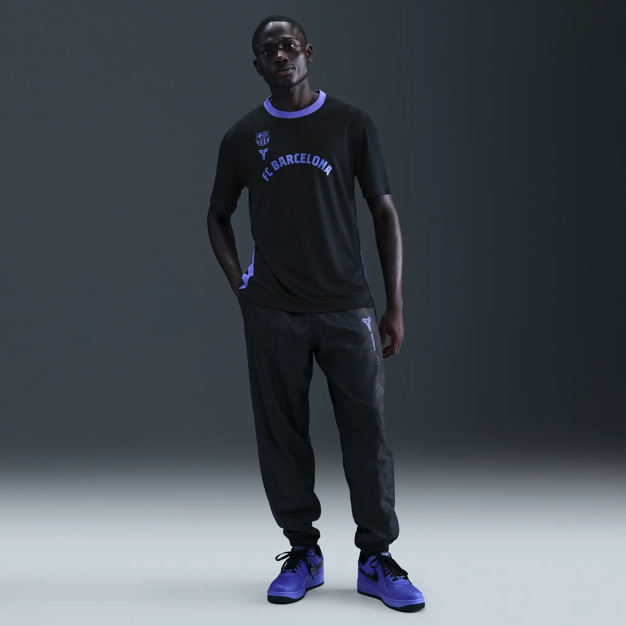 Nike FCB Men's Short-Sleeve Shooting Top - Black