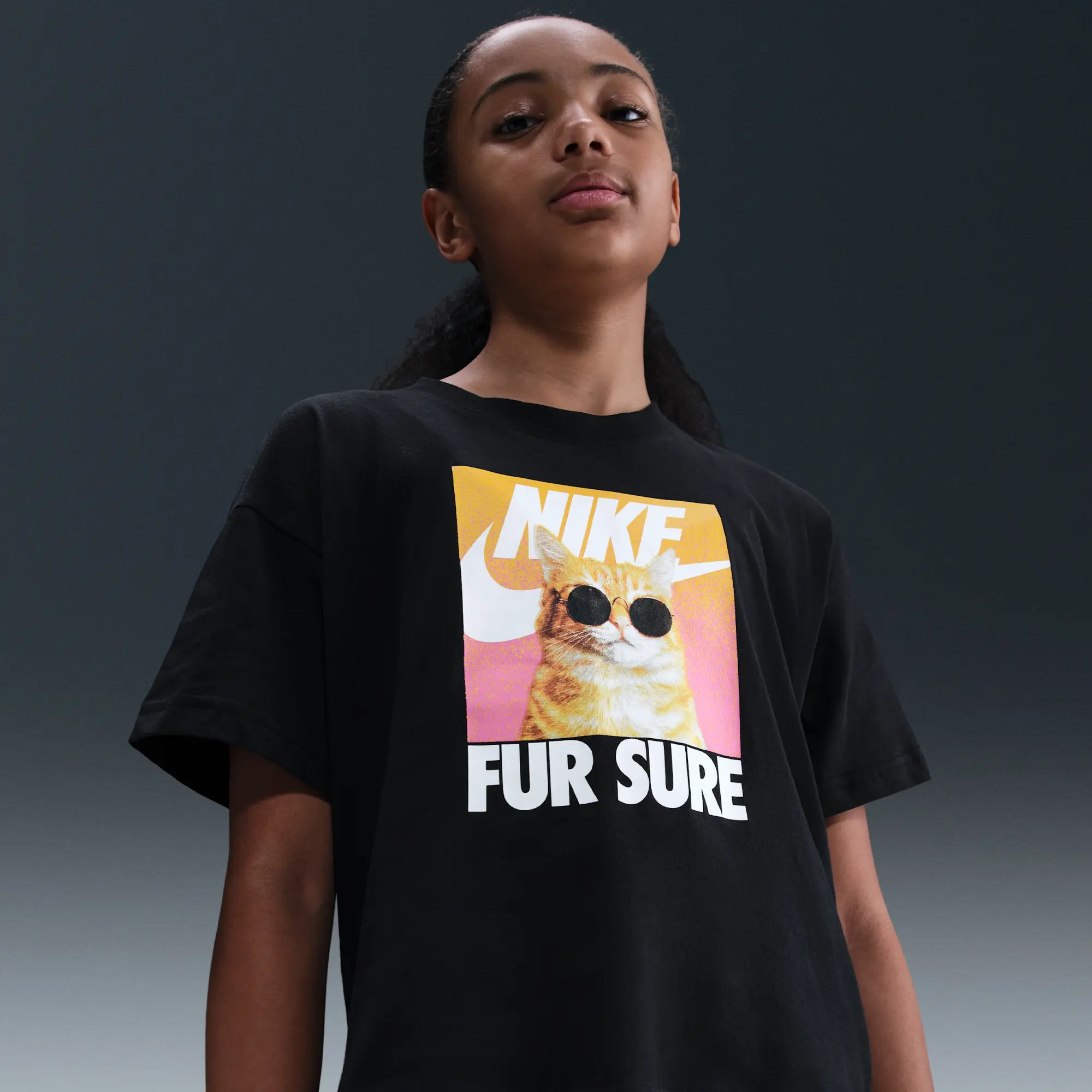 Nike Sportswear Older Kids' (Girls') T-Shirt - Black