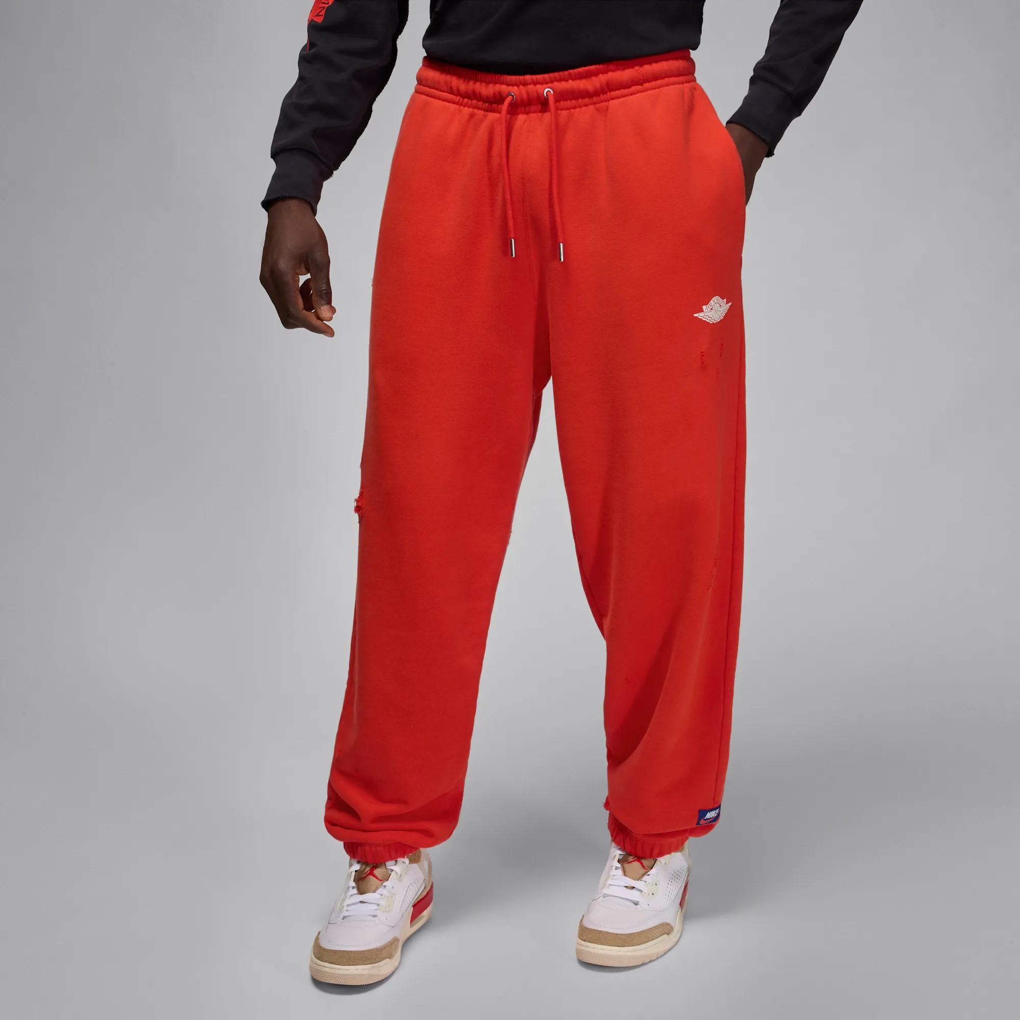 Nike Jordan Rare Air Men's Fleece Trousers - Red - Fleece