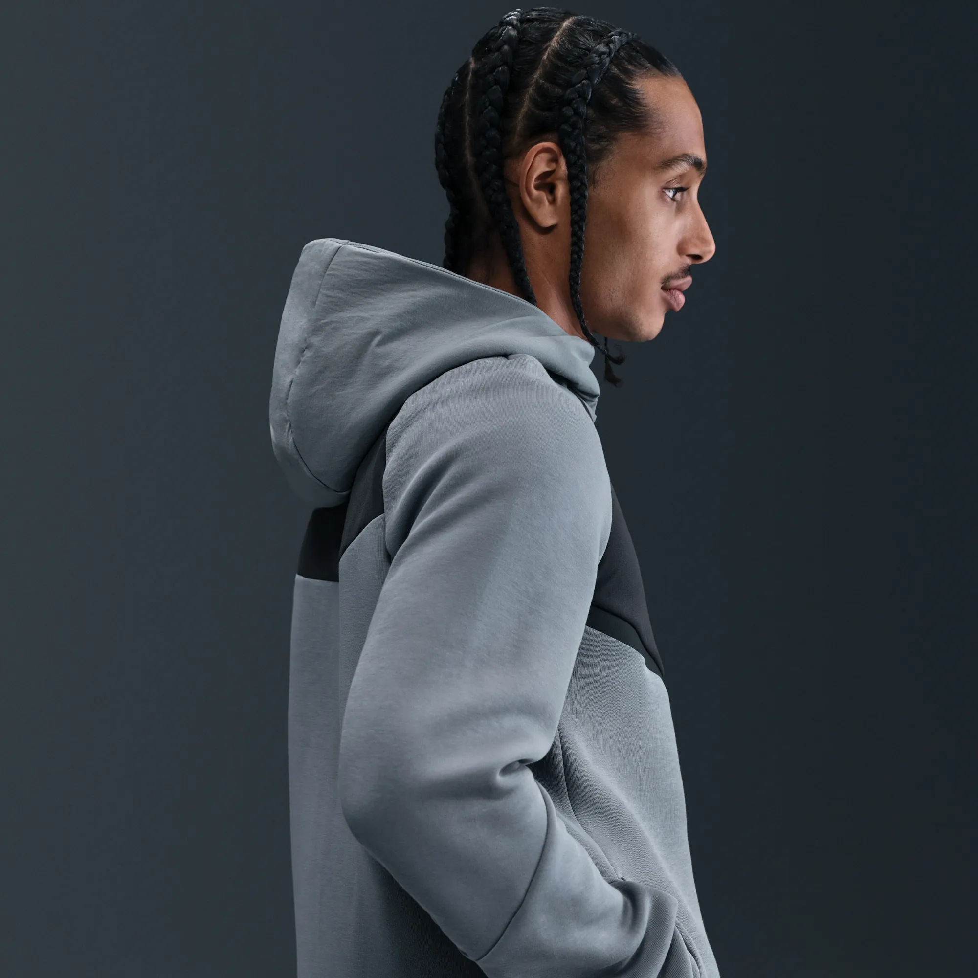 Nike Tech Men's Fleece Windrunner Full-Zip Jacket - Grey