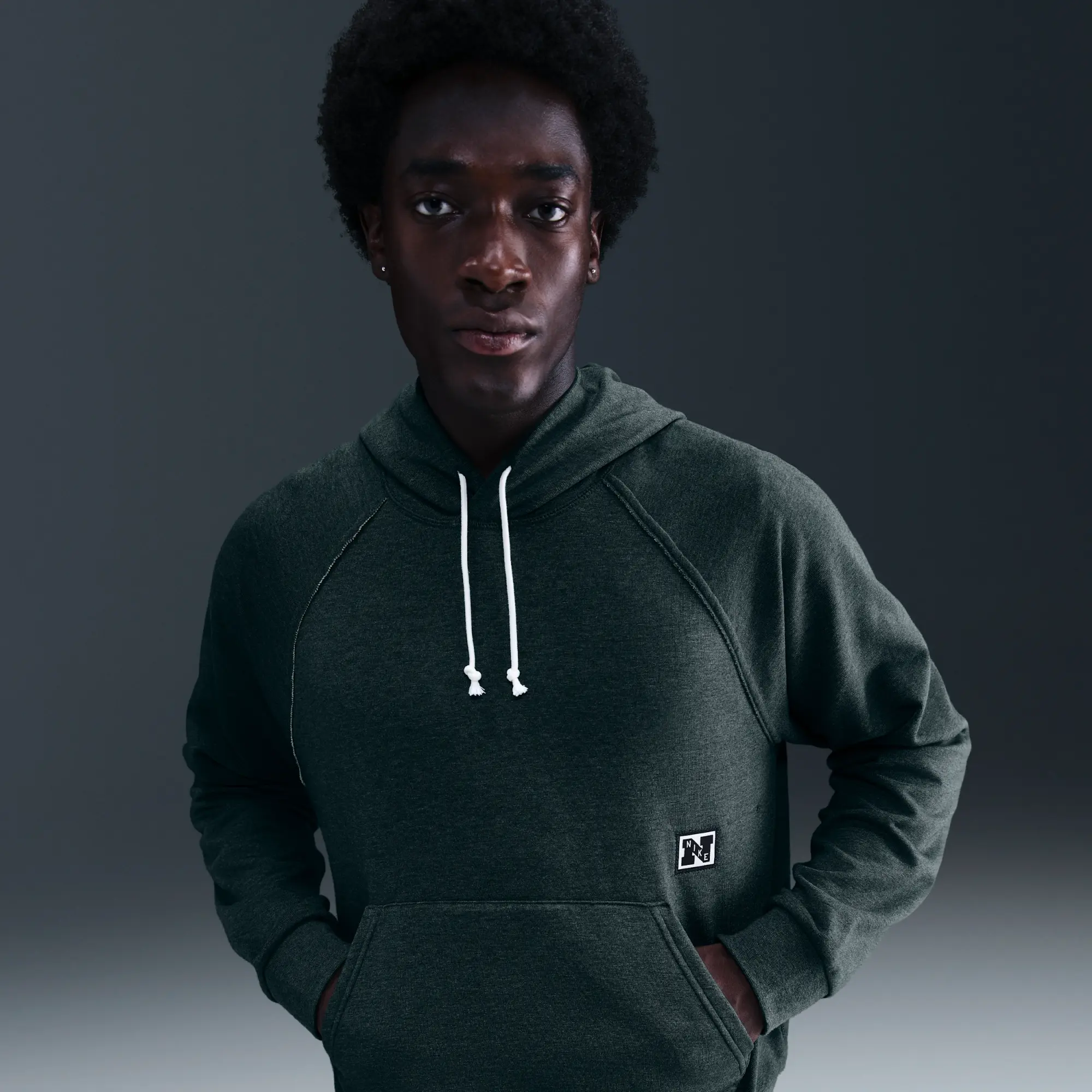 Nike Gym Heritage Men's Dri-FIT Fleece Training Top - Green - Fleece