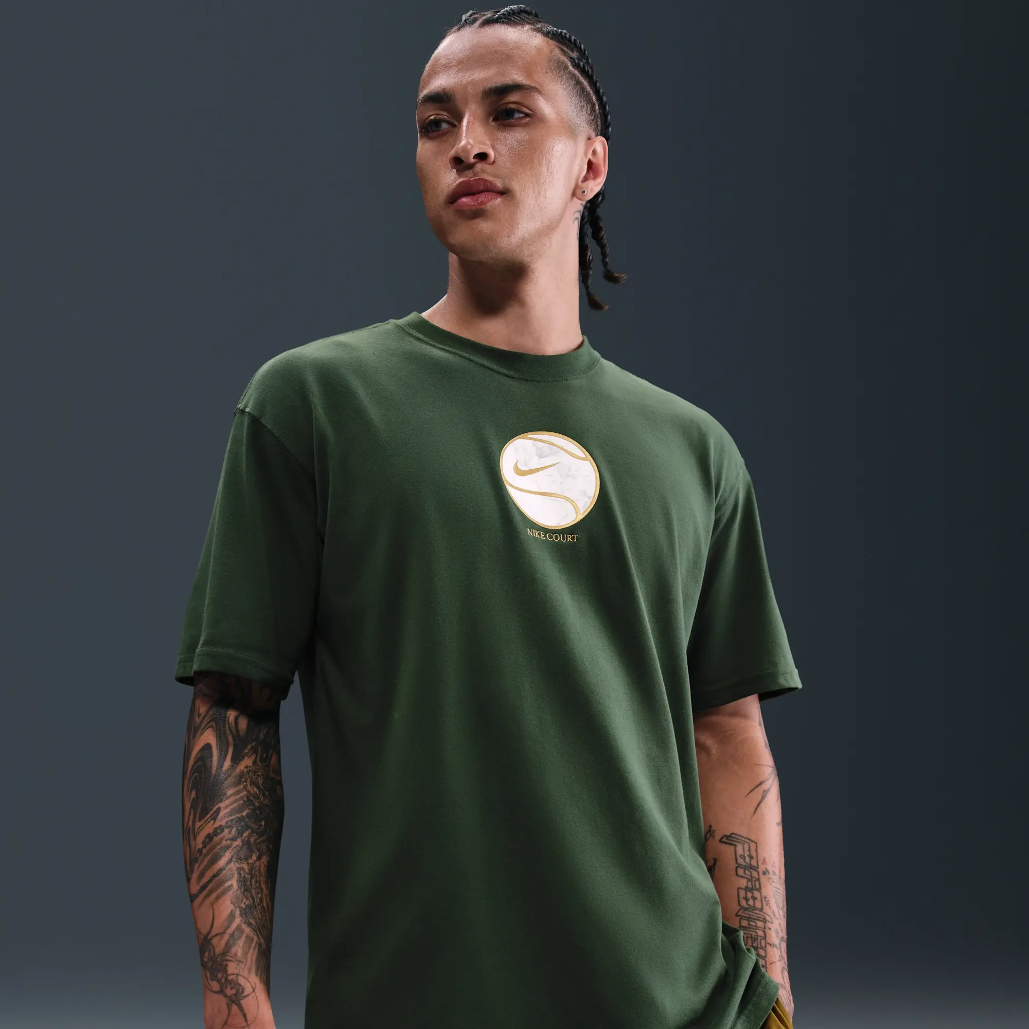NikeCourt Men's Dri-FIT Max90 T-Shirt - Green