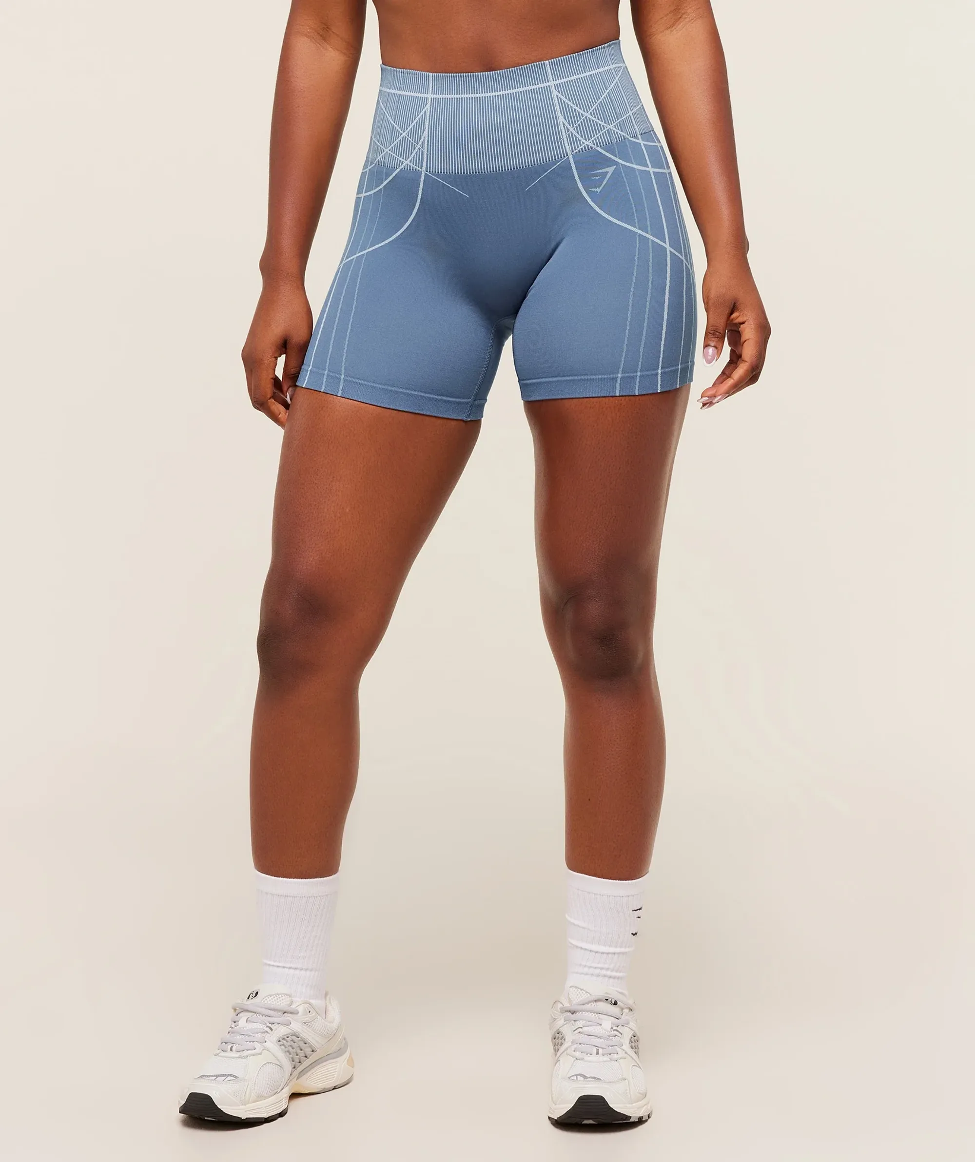  Apex Seamless Shorts - Worn Blue/Gentle Blue