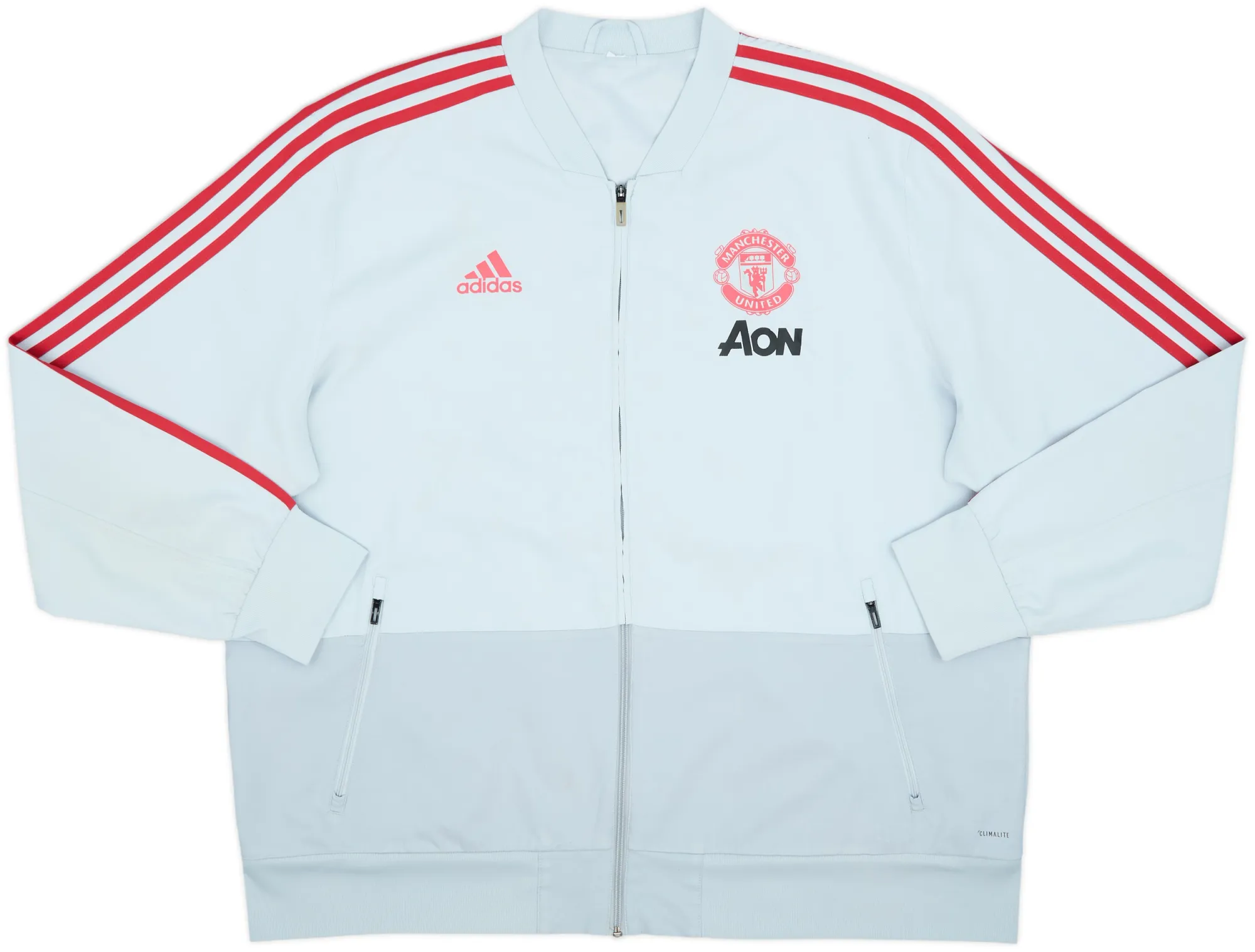 2018-19 Manchester United adidas Track Jacket - 8/10 - (XL)