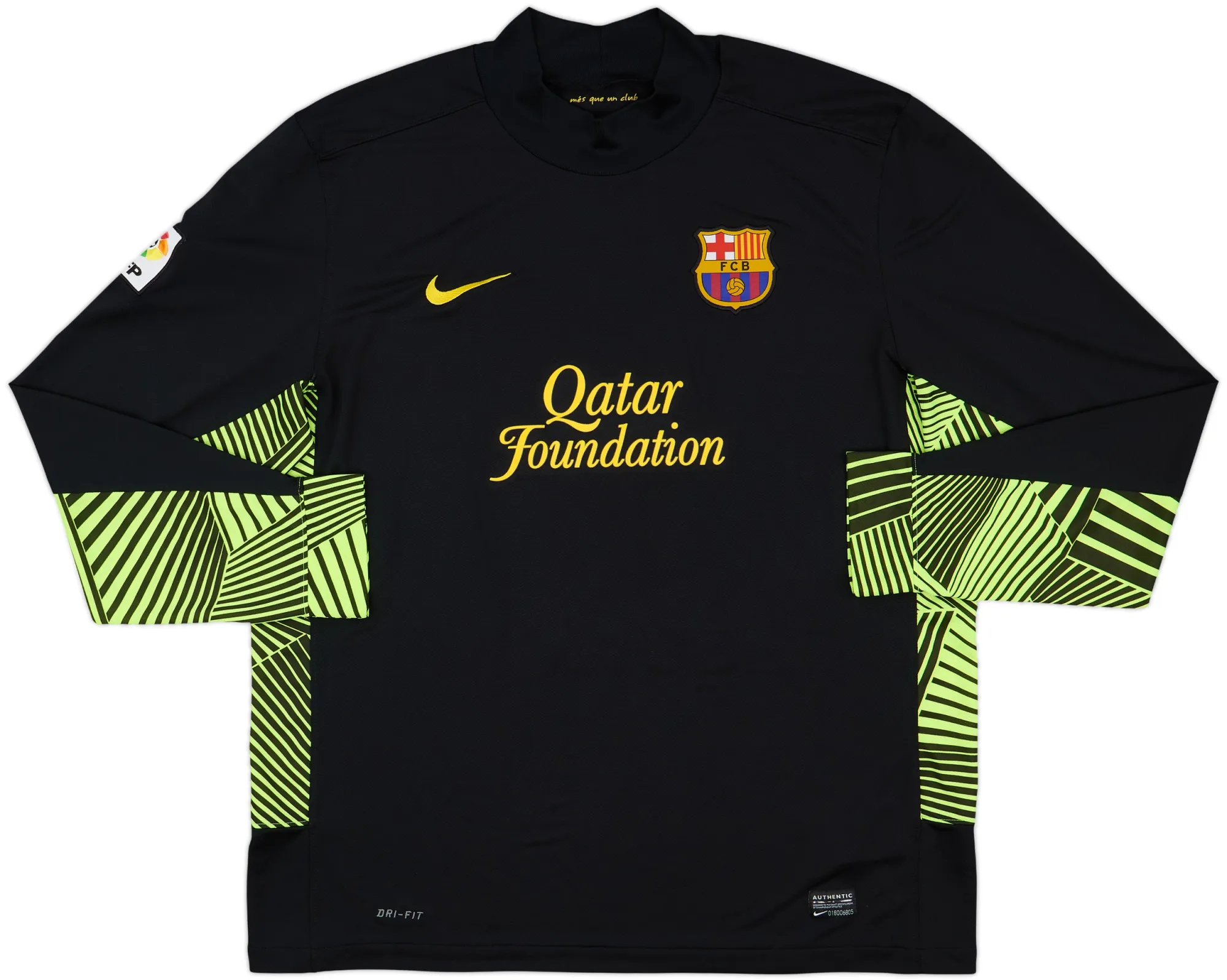 Nike Barcelona Mens LS Goalkeeper Home Shirt 2011/12