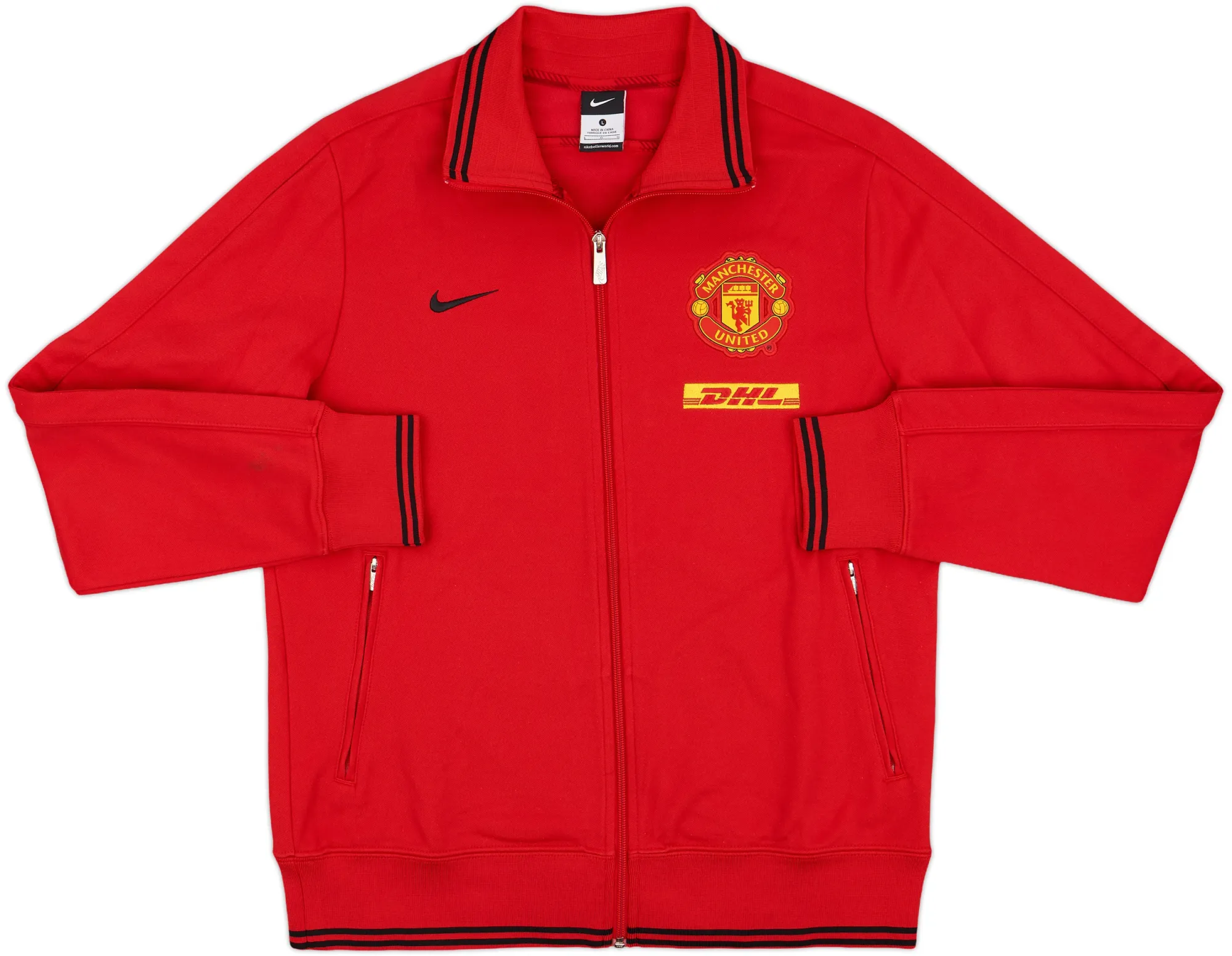 2012-13 Manchester United Nike Track Jacket - 9/10 - (L)