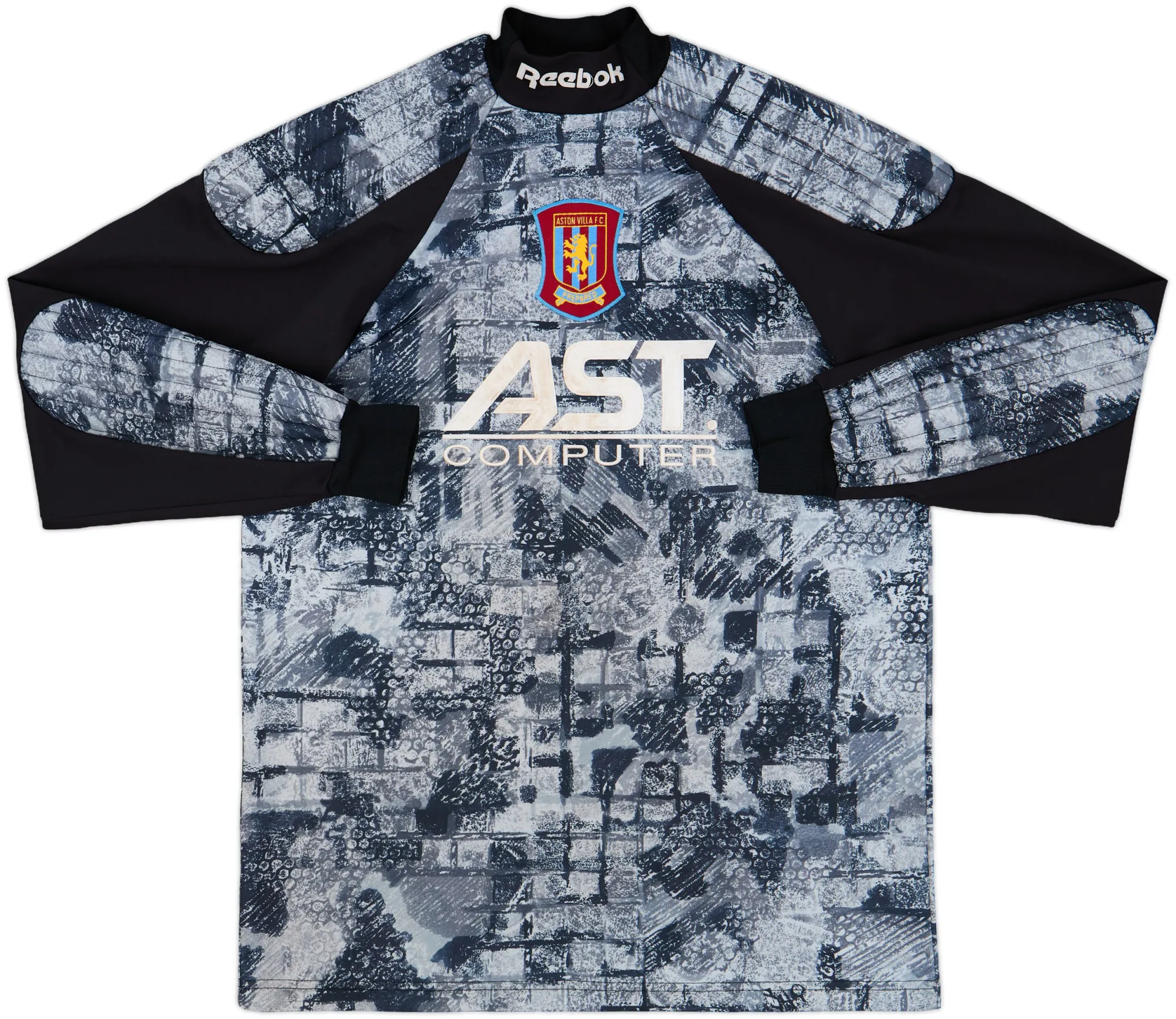 Reebok Aston Villa Mens LS Goalkeeper Home Shirt 1995/96