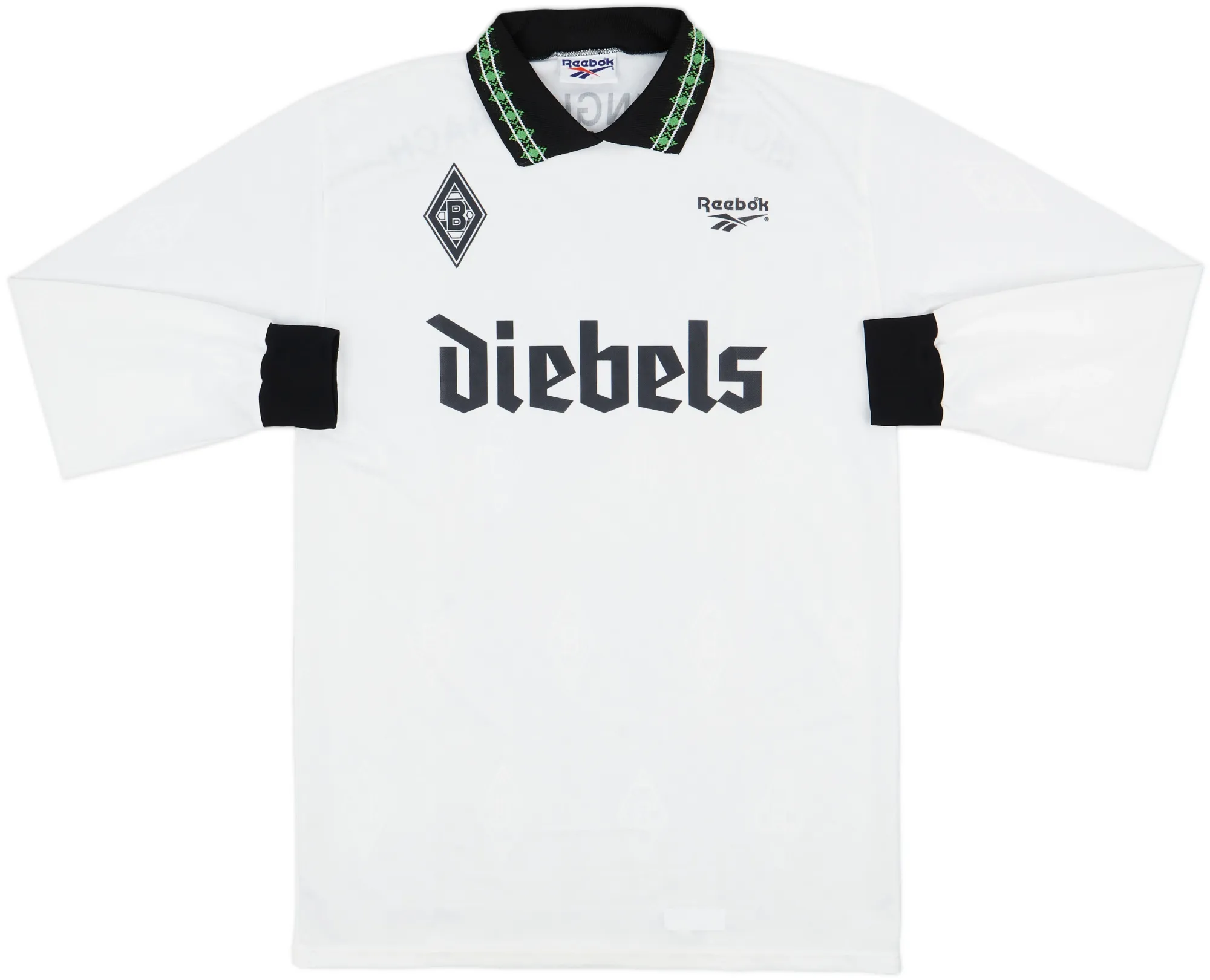 Reebok Borussia Monchengladbach Mens LS Home Shirt 1995/96