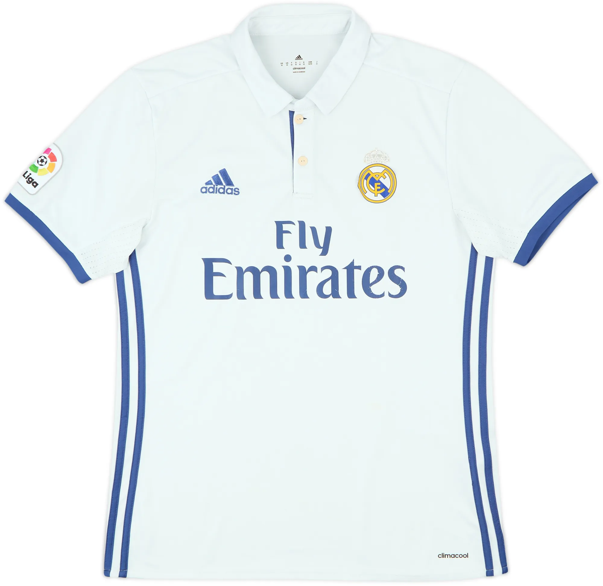 adidas Real Madrid Mens SS Home Shirt 2016/17