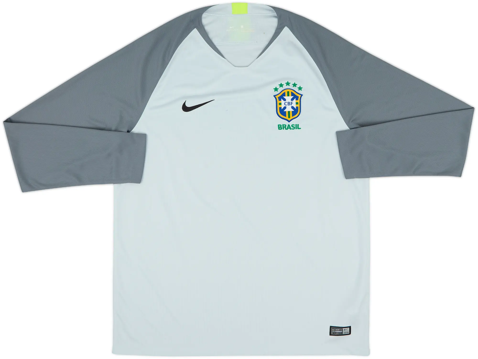 2018-19 Brazil GK Shirt - 8/10 - (L)
