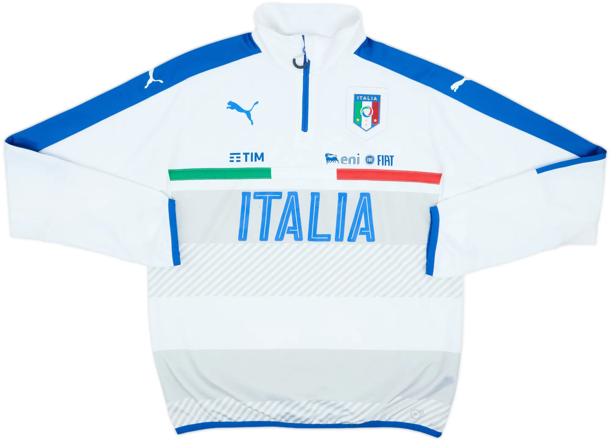 2014-15 Italy Puma 1/4 Zip Drill Top - 8/10 - (L)