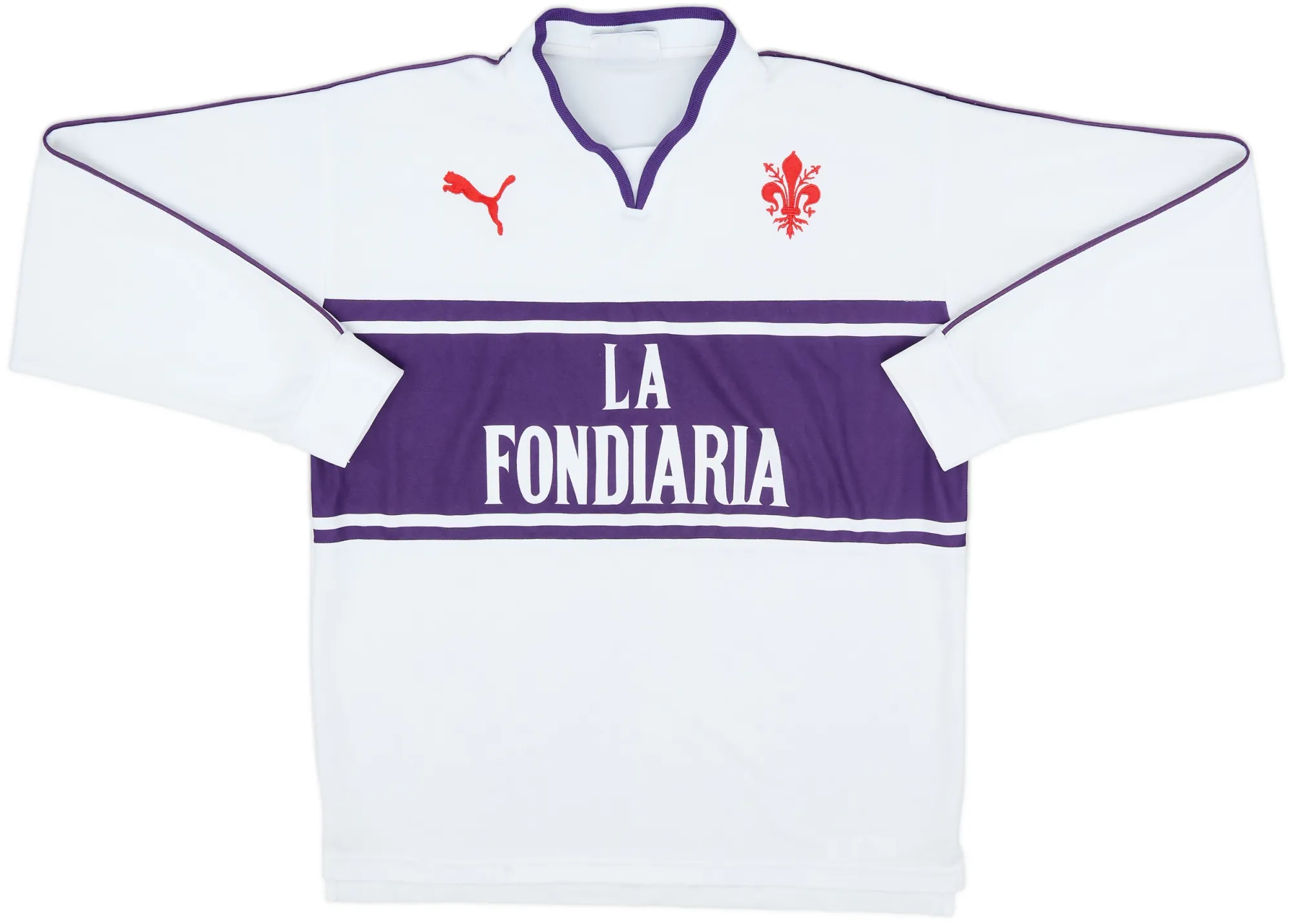 Puma Fiorentina Boys LS Home Shirt 2002/03