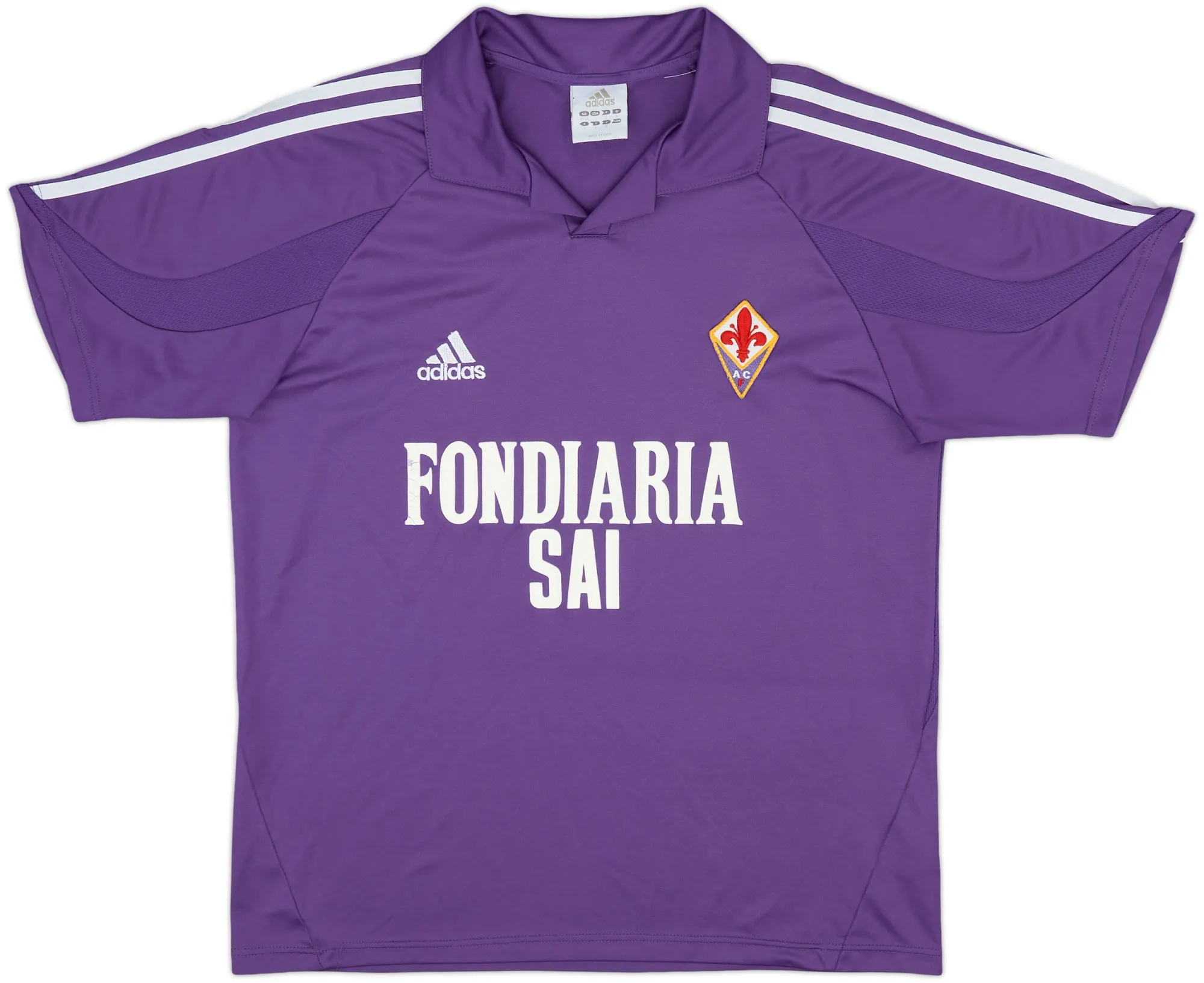 adidas Fiorentina Mens SS Home Shirt 2003/04