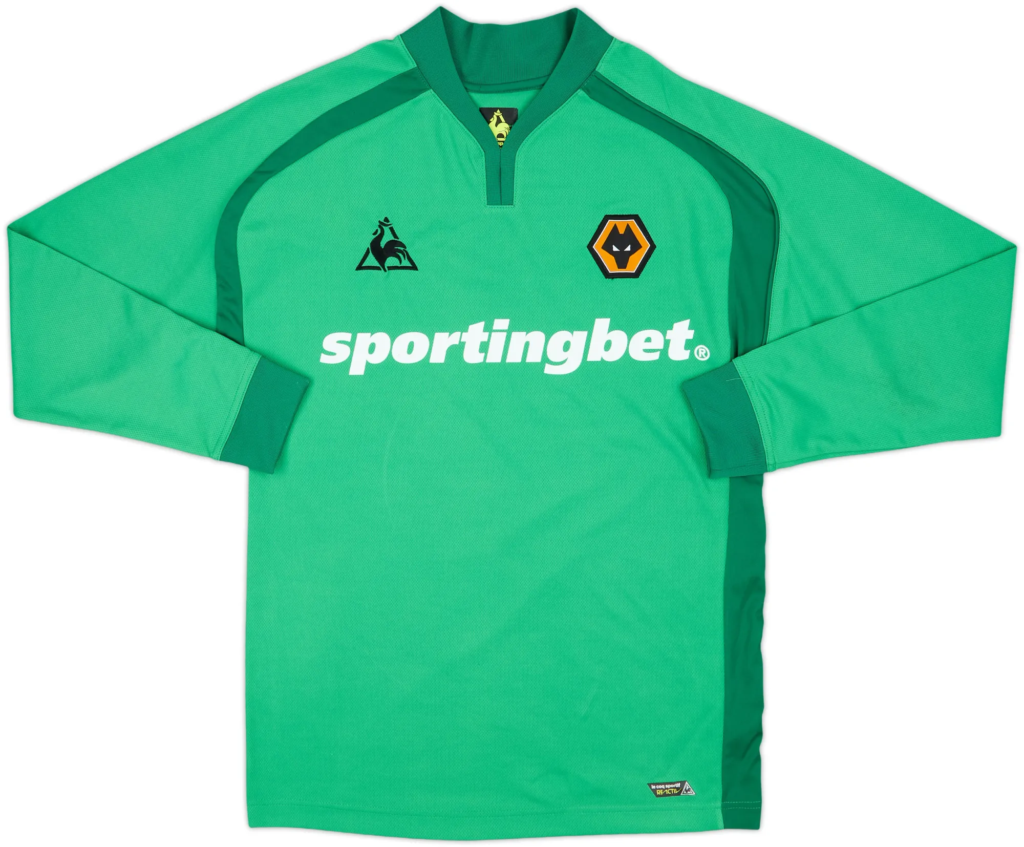 LeCoqSportif Wolverhampton Wanderers Mens LS Goalkeeper Home Shirt 2009/10
