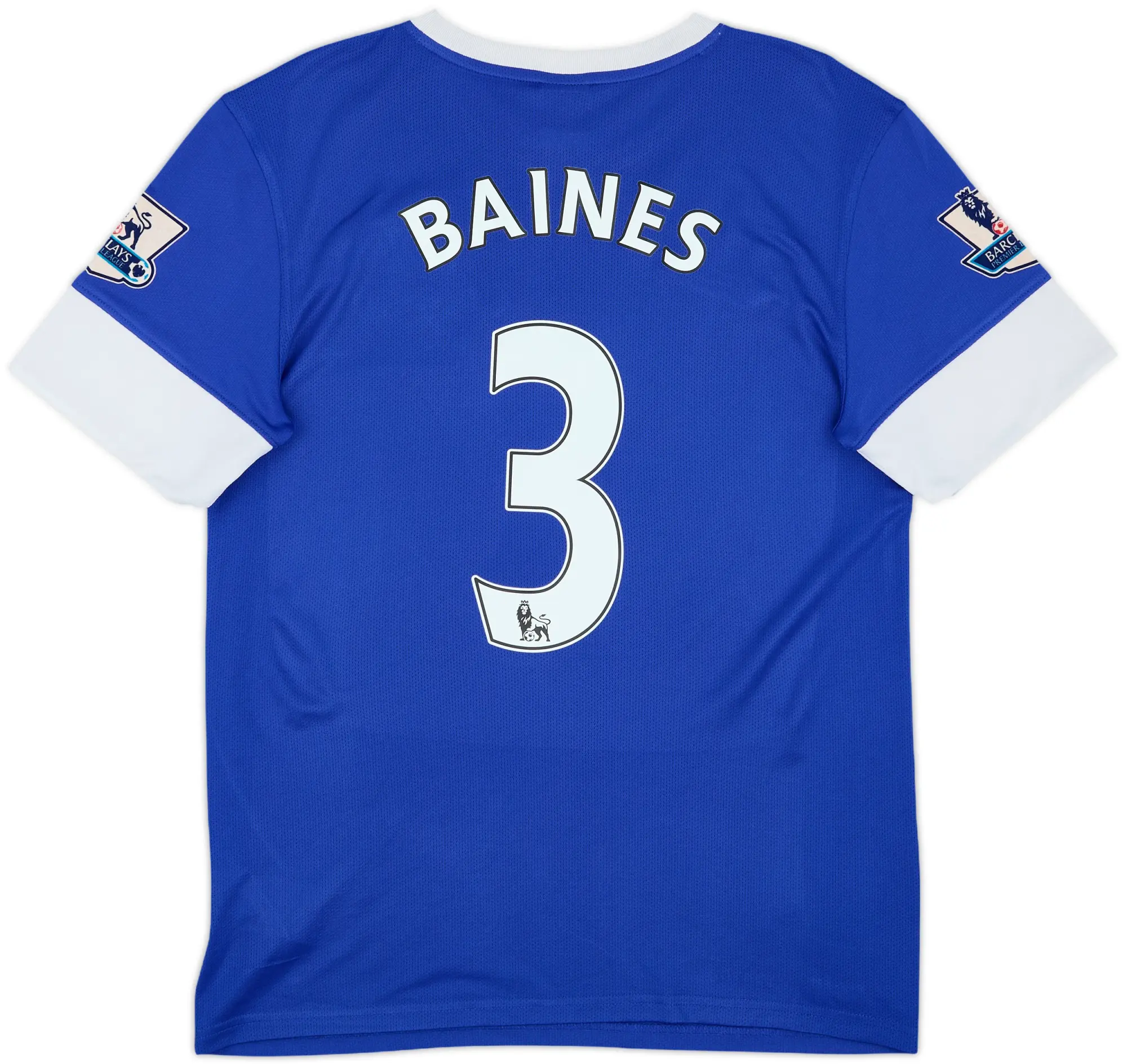 2012-13 Everton Home Shirt Baines #3 - 7/10 - (M)