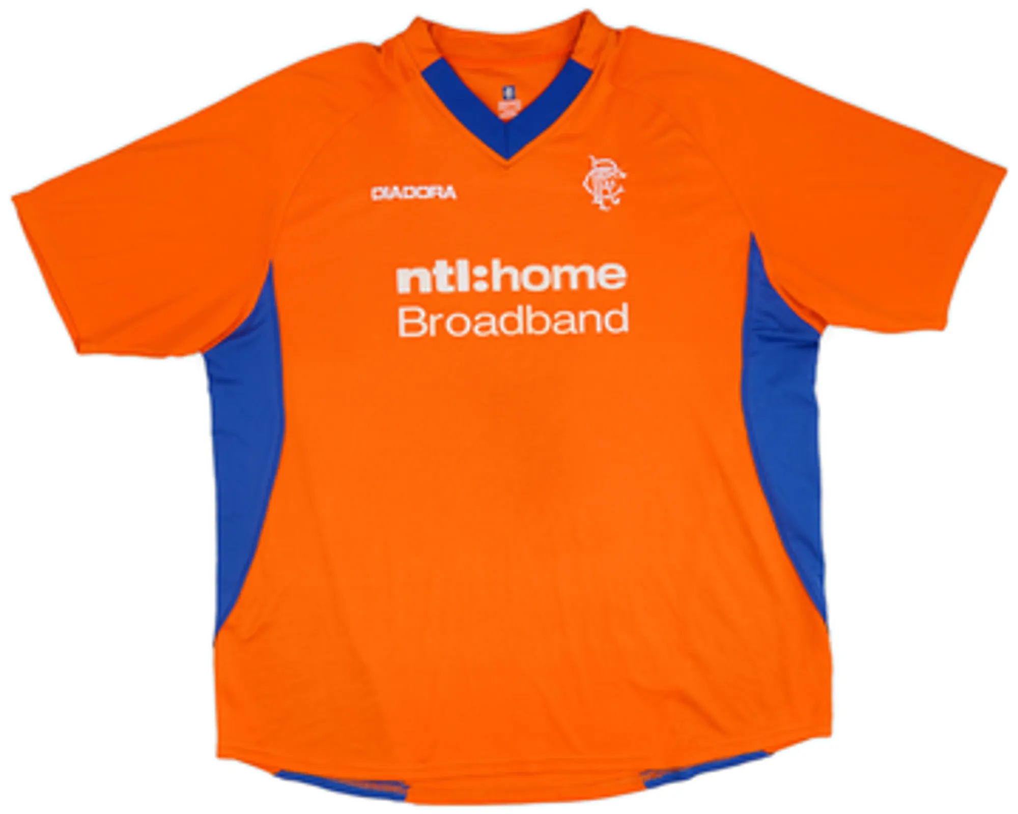 Diadora Rangers Boys SS Away Shirt 2002/03