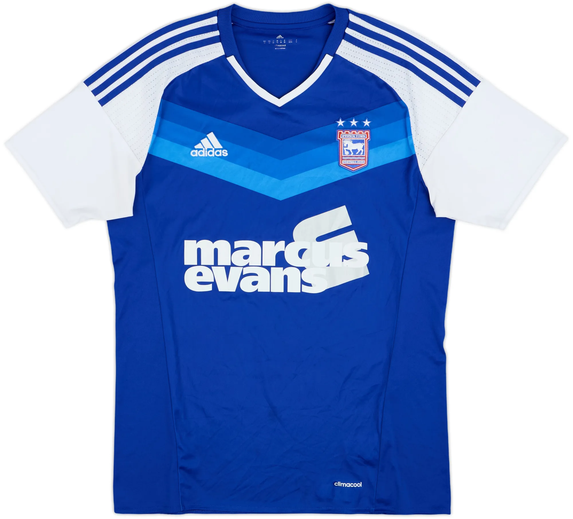 adidas Ipswich Town Mens SS Home Shirt 2016/17