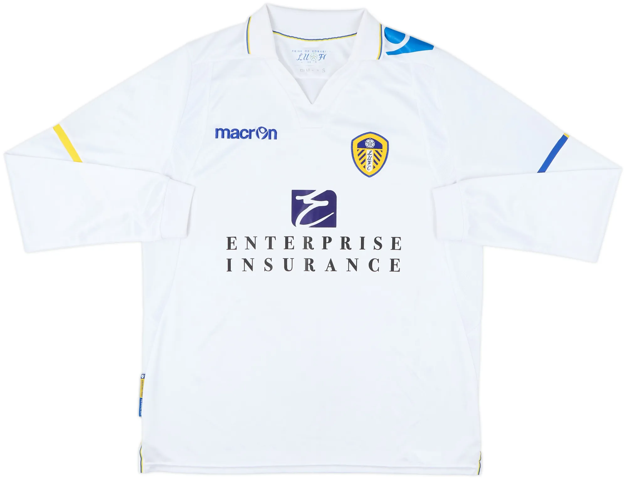 Macron Leeds United Mens LS Home Shirt 2011/12
