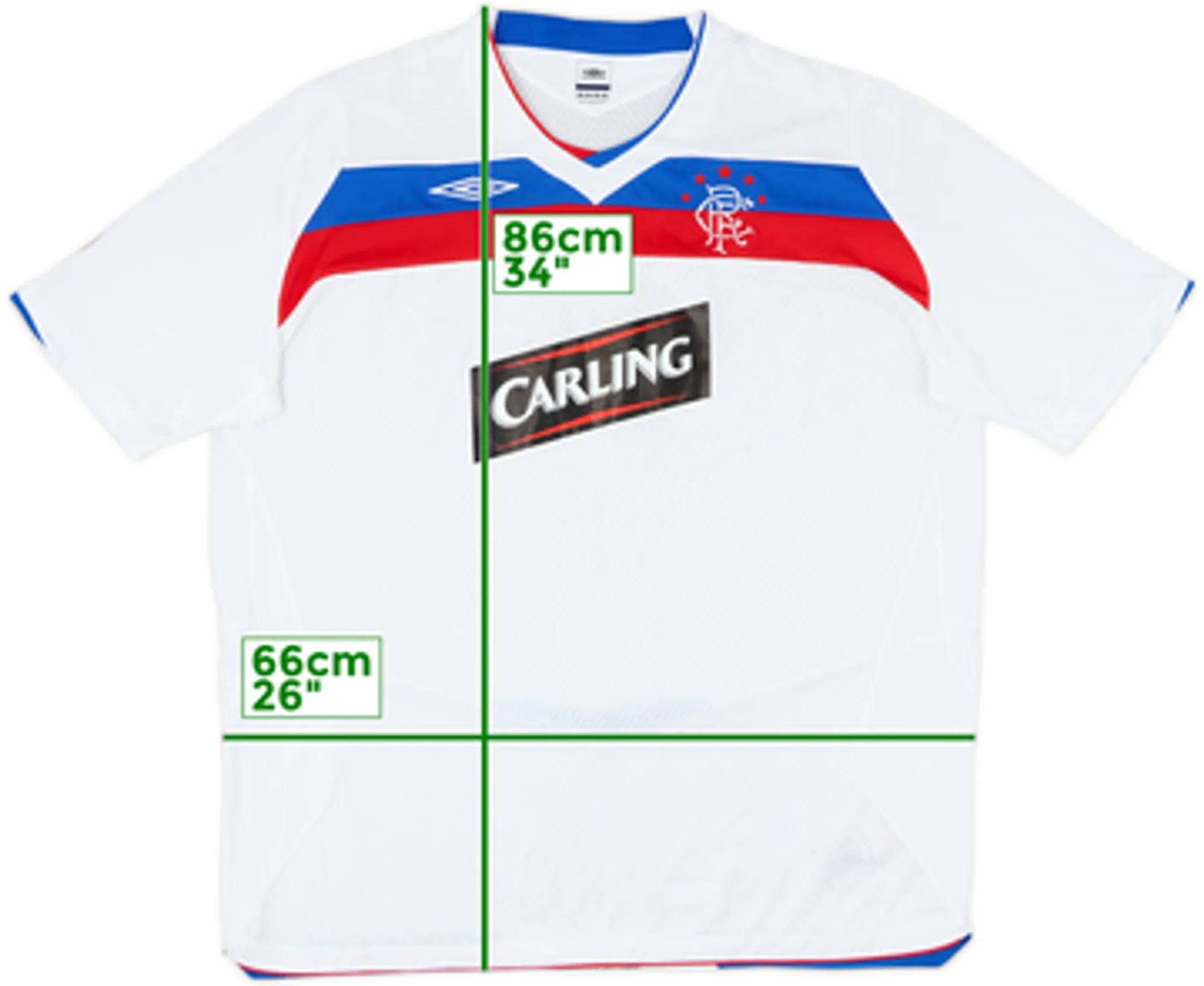 Umbro Rangers Mens SS Away Shirt 2008/09