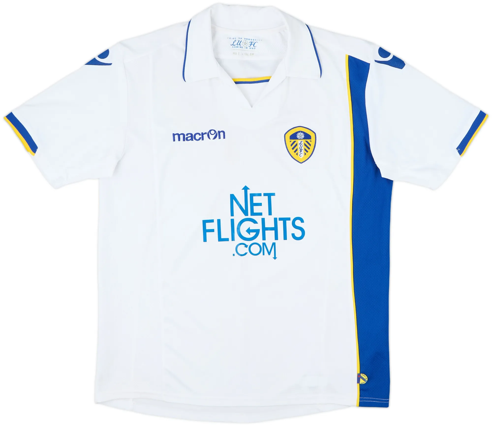 Macron Leeds United Mens SS Home Shirt 2009/10