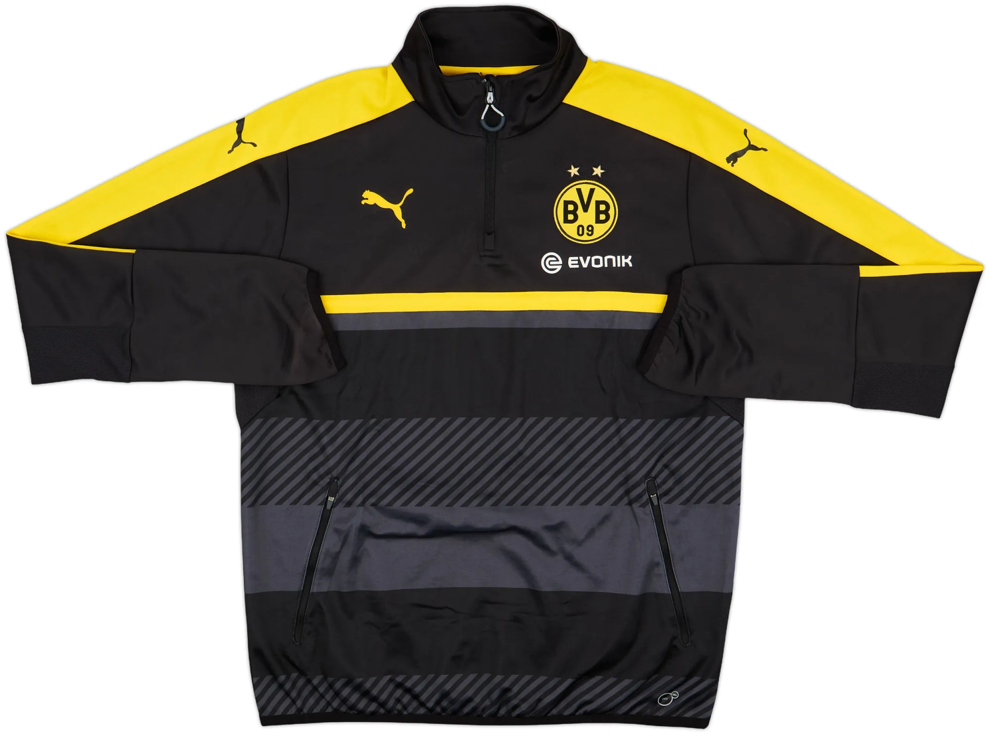 2014-15 Borussia Dortmund Puma 1/4 Zip Training Top - 9/10 - (L)
