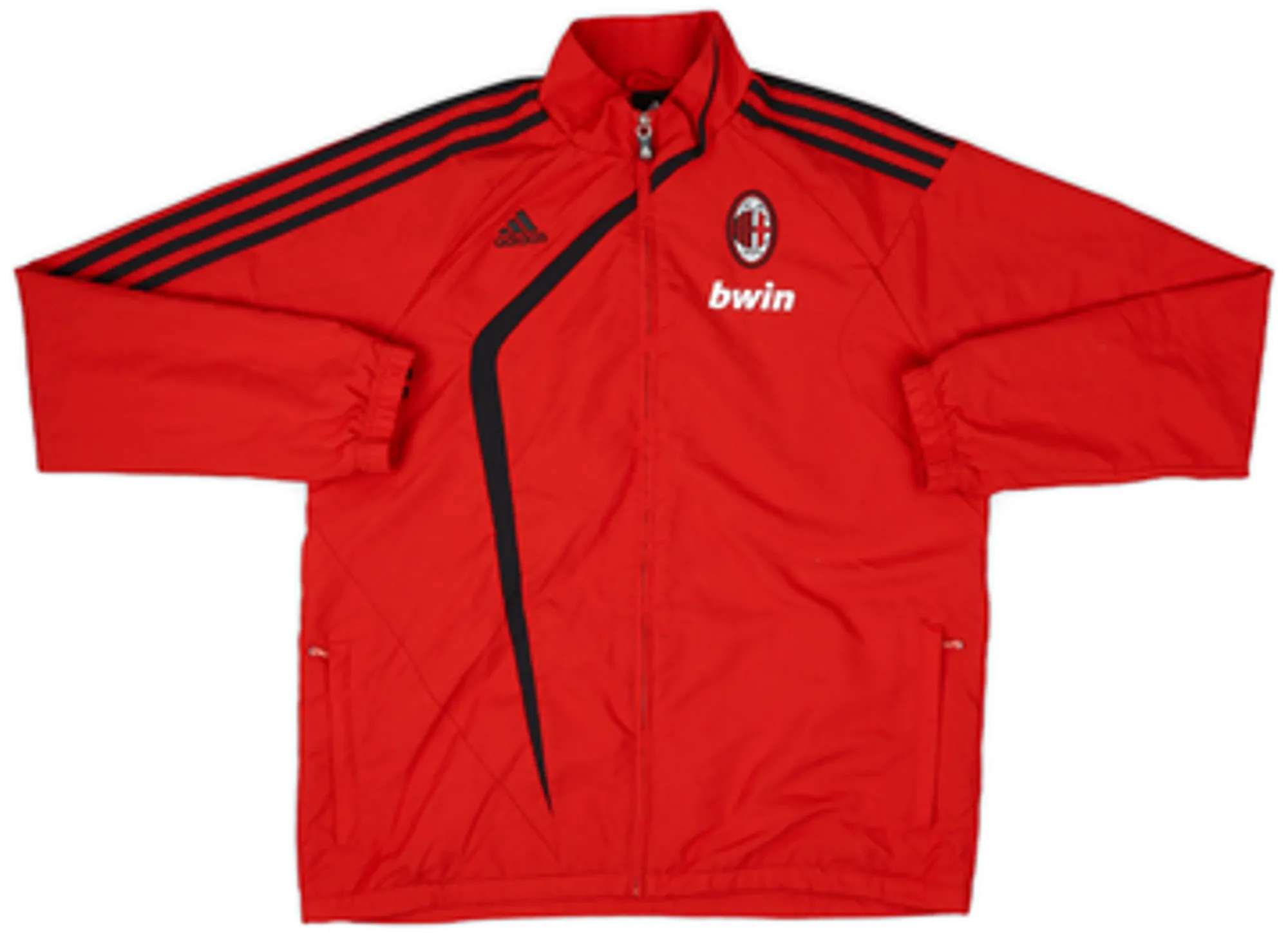2009-10 AC Milan adidas Track Jacket - 8/10 - (L.Boys)