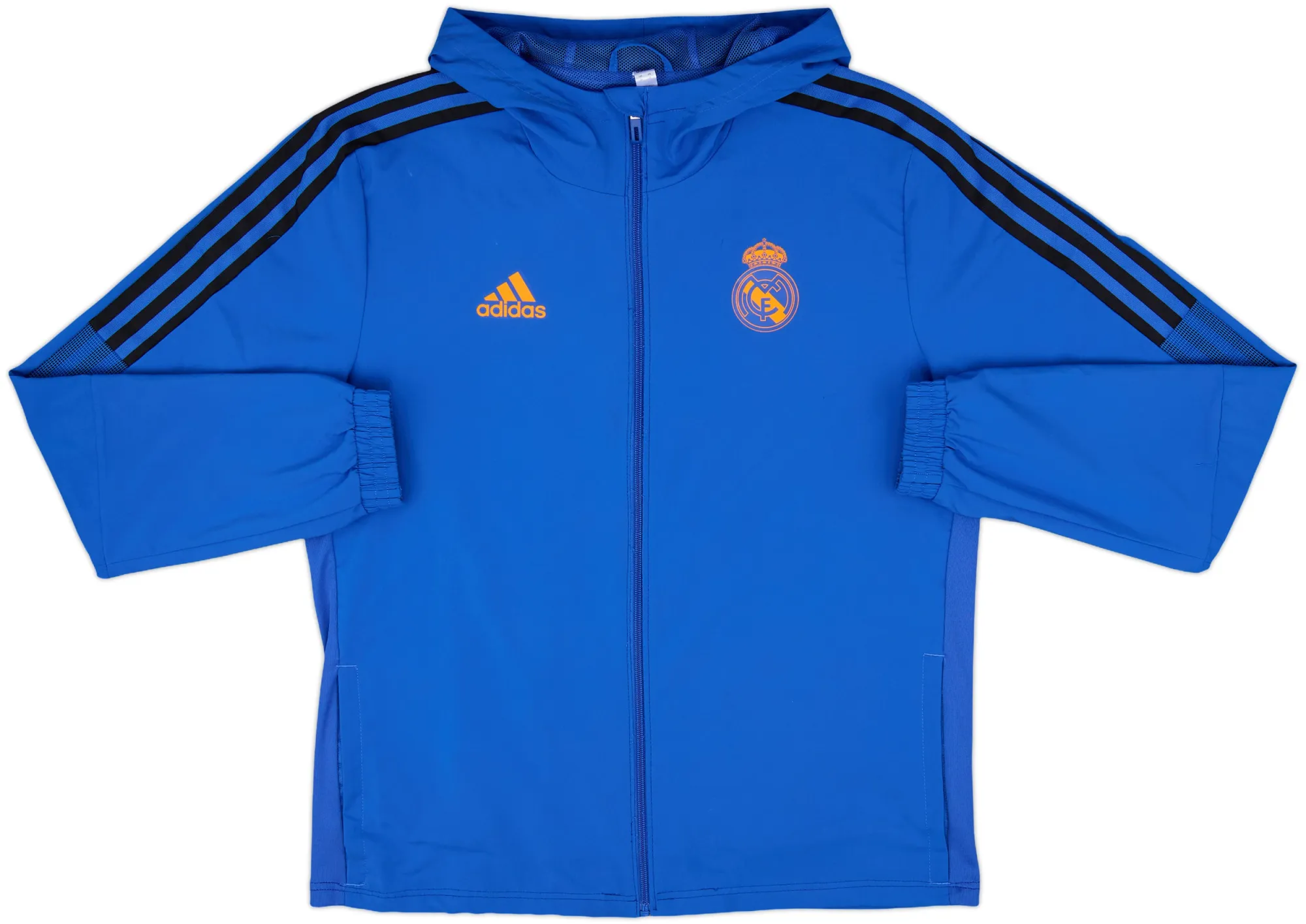 2021-22 Real Madrid adidas Hooded Track Jacket - 9/10 - (M)