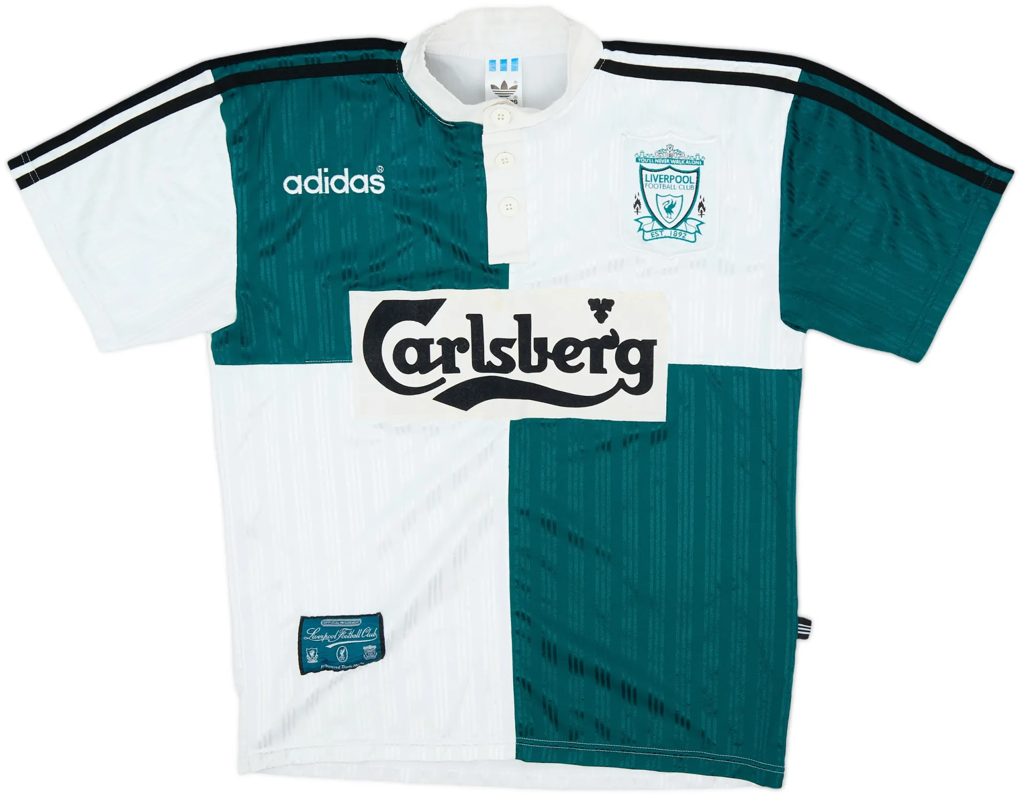 adidas Liverpool Mens SS Away Shirt 1995/96