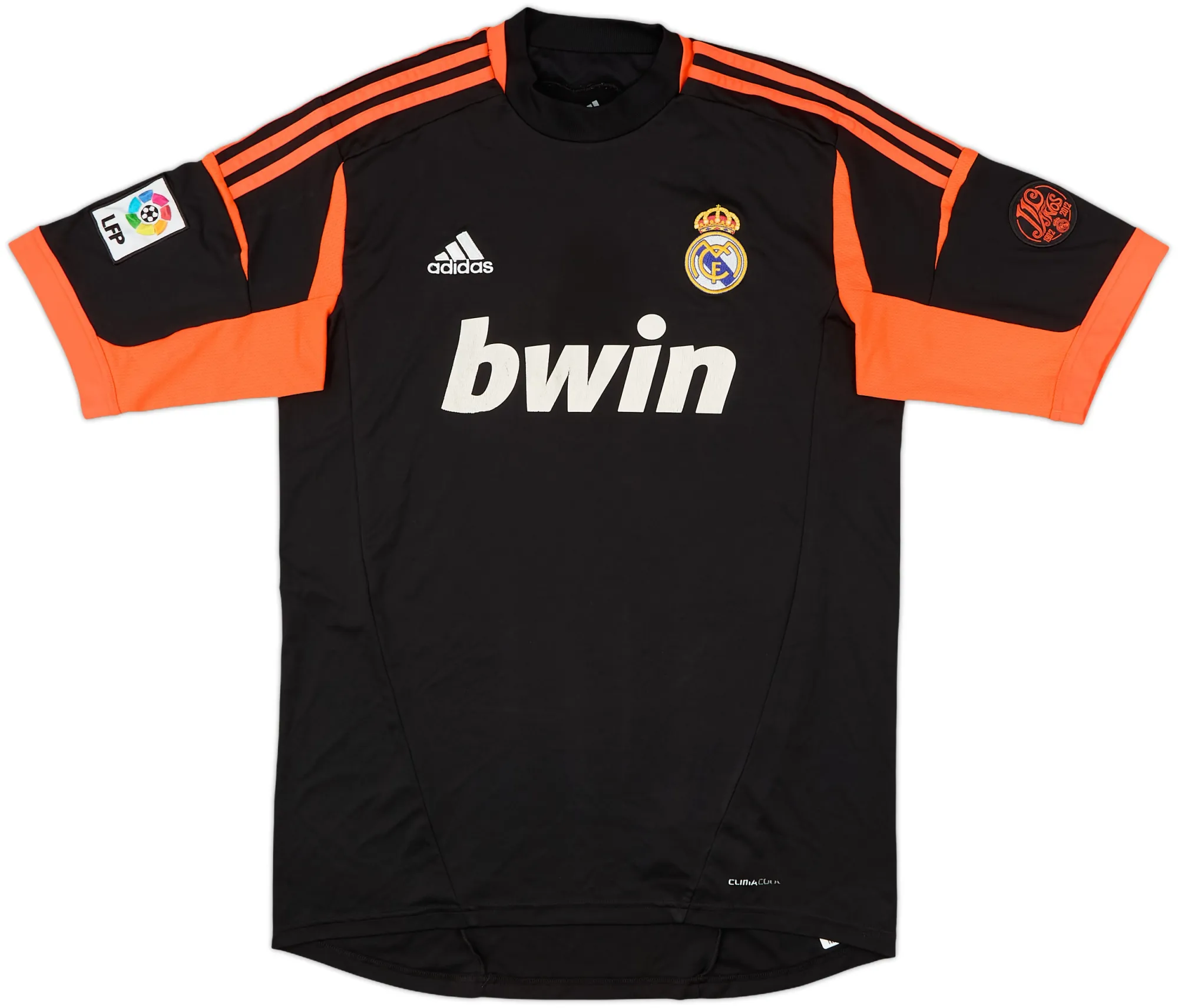 adidas Real Madrid Mens SS Goalkeeper Home Shirt 2012/13