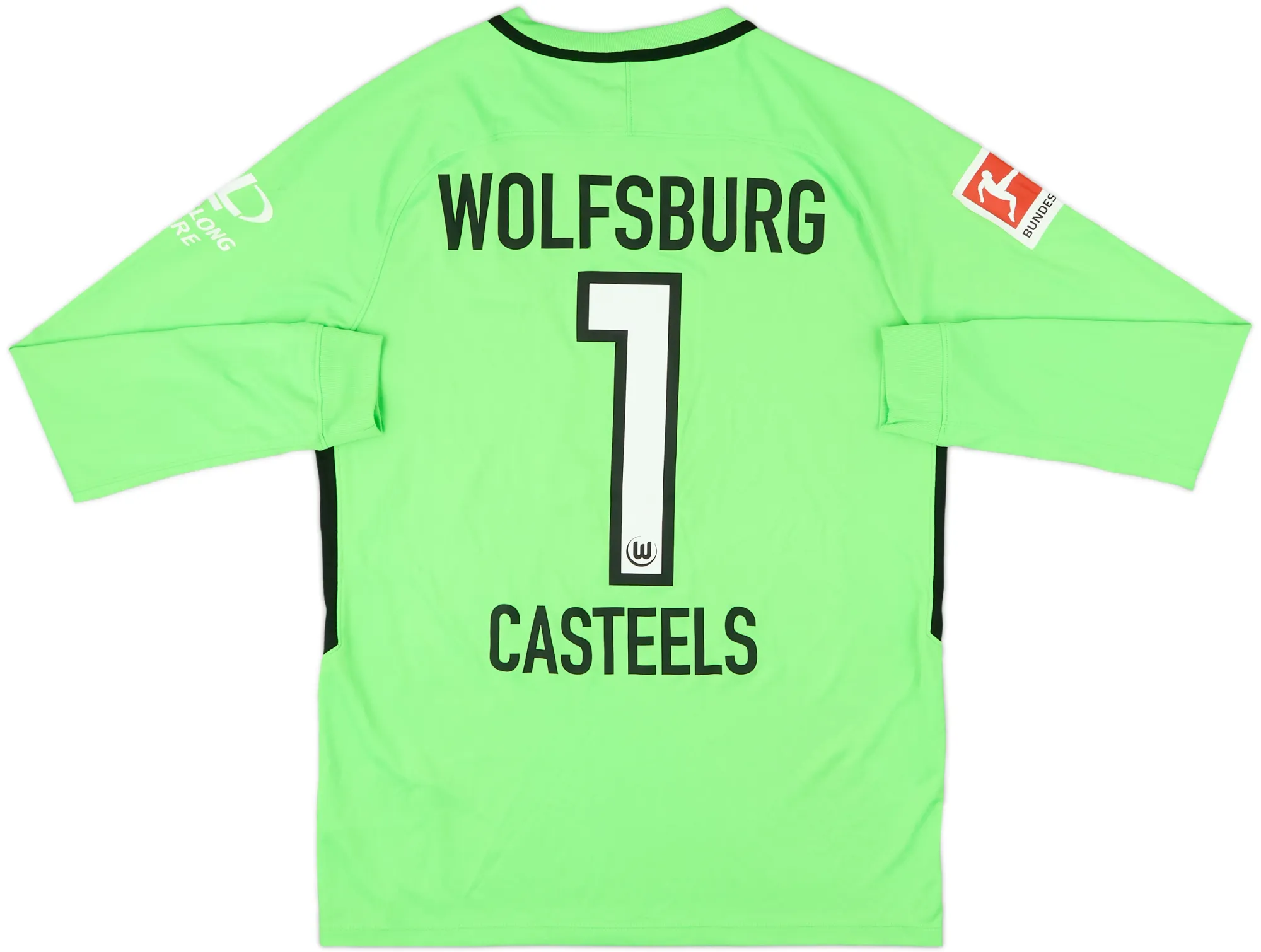 Nike Wolfsburg Mens LS Goalkeeper Home Shirt 2019/20