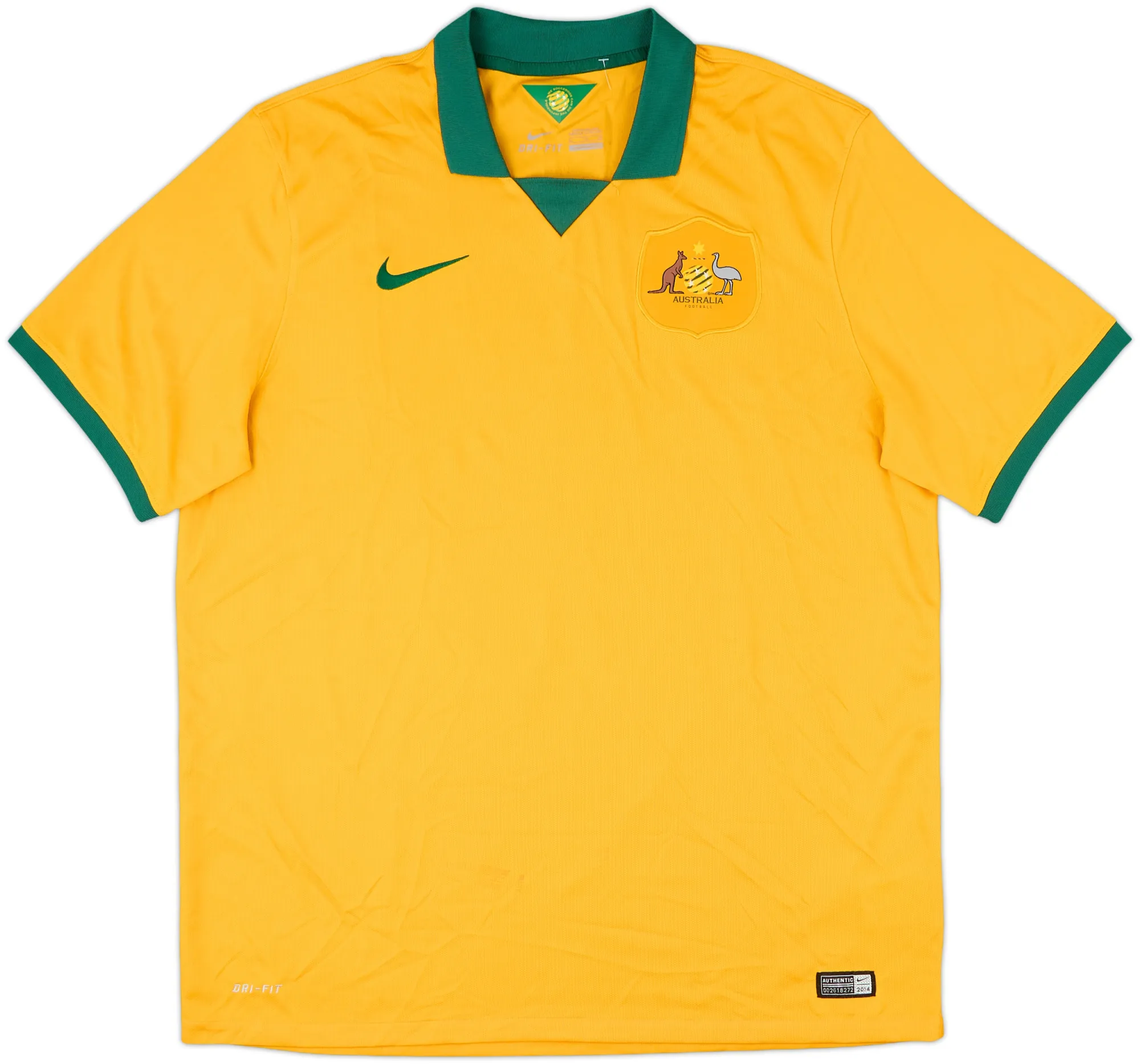 Nike Australia Mens SS Home Shirt 2014