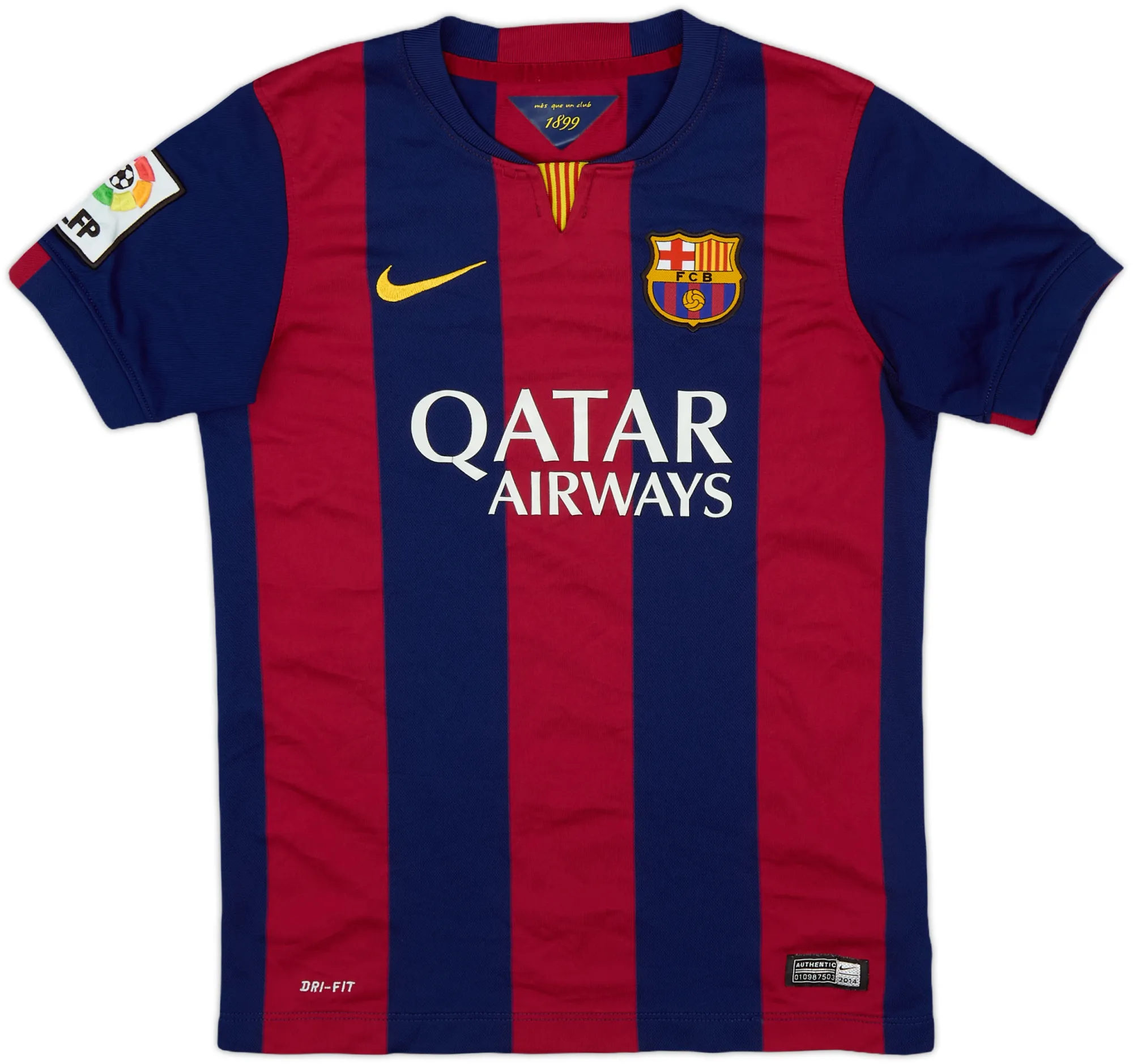 Nike Barcelona Boys SS Home Shirt 2014/15