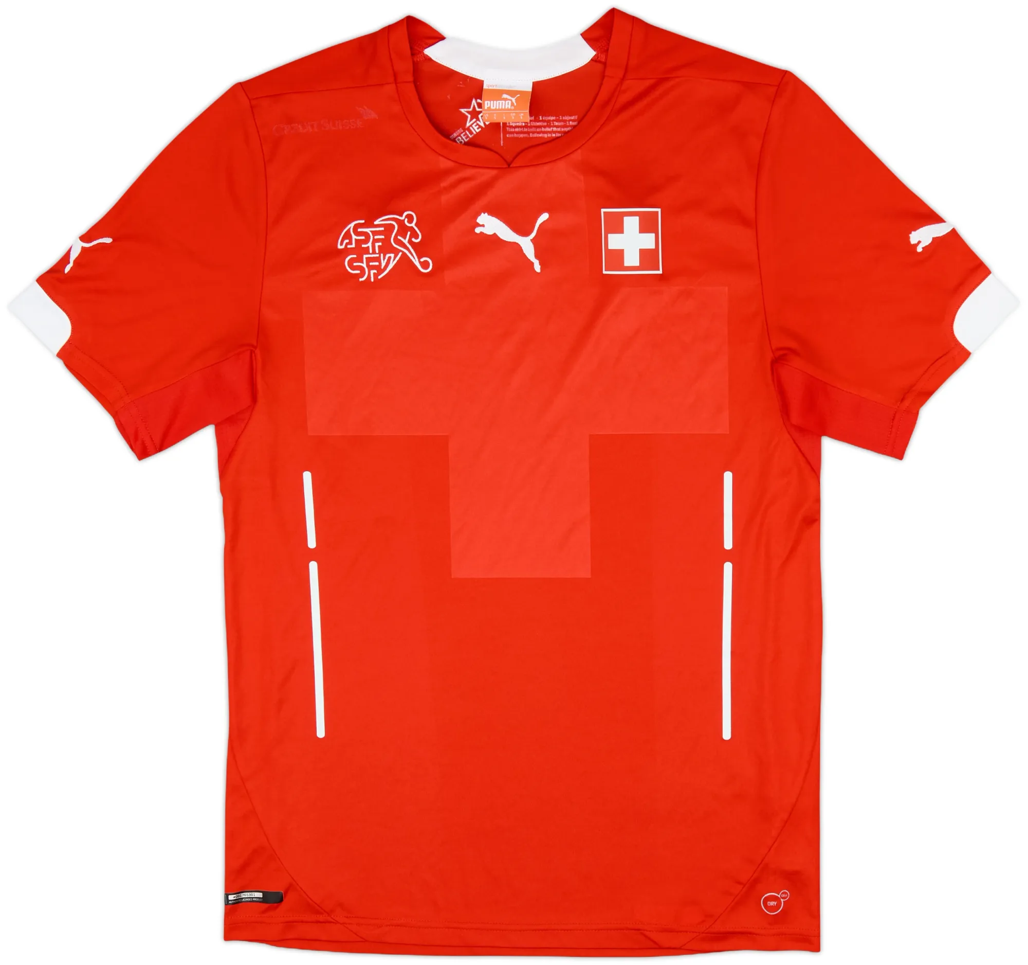 Puma Switzerland Mens SS Home Shirt 2014